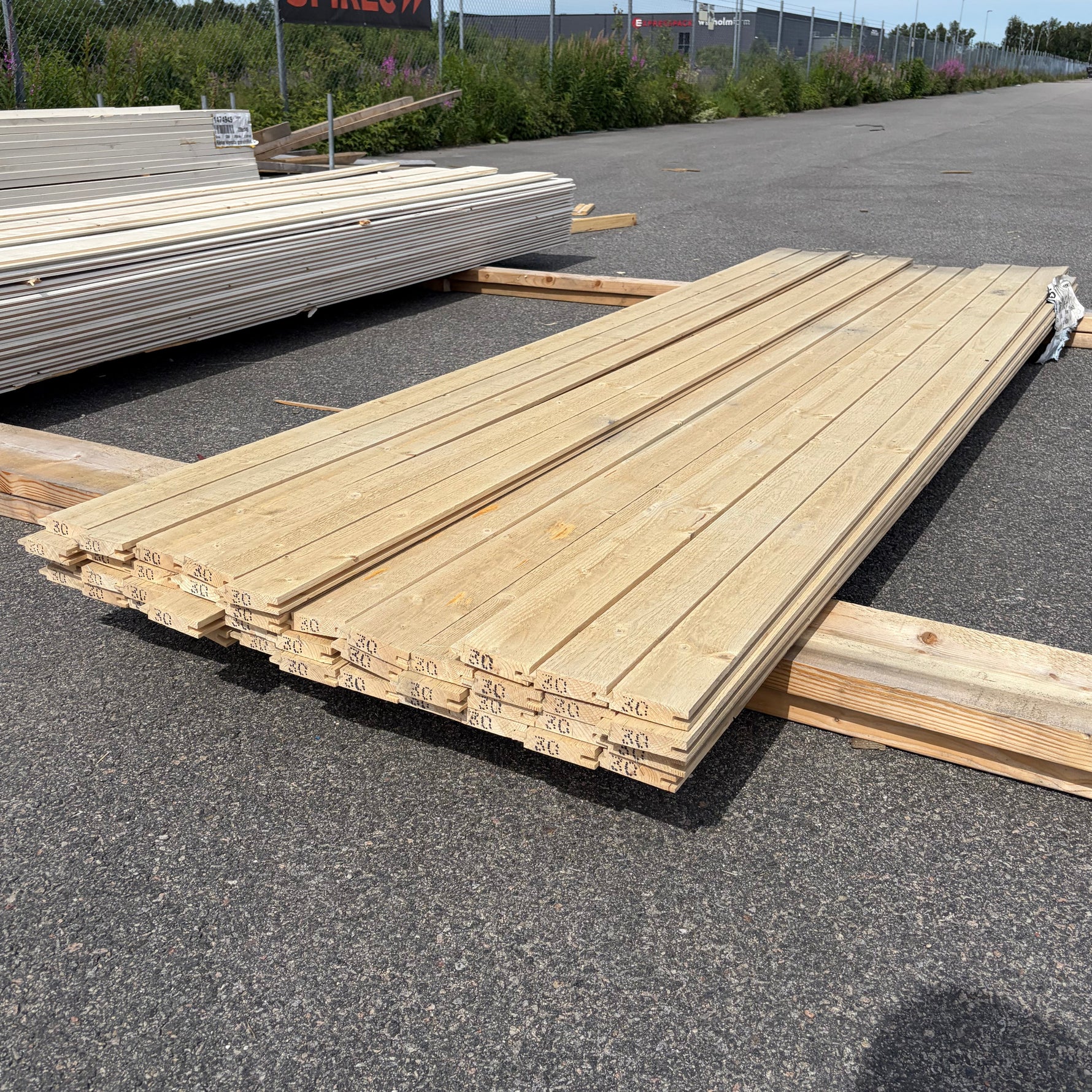 Paket Ytterpanel Spårpanel 22x95mm, 41st 3.0m (Järnvitriol)