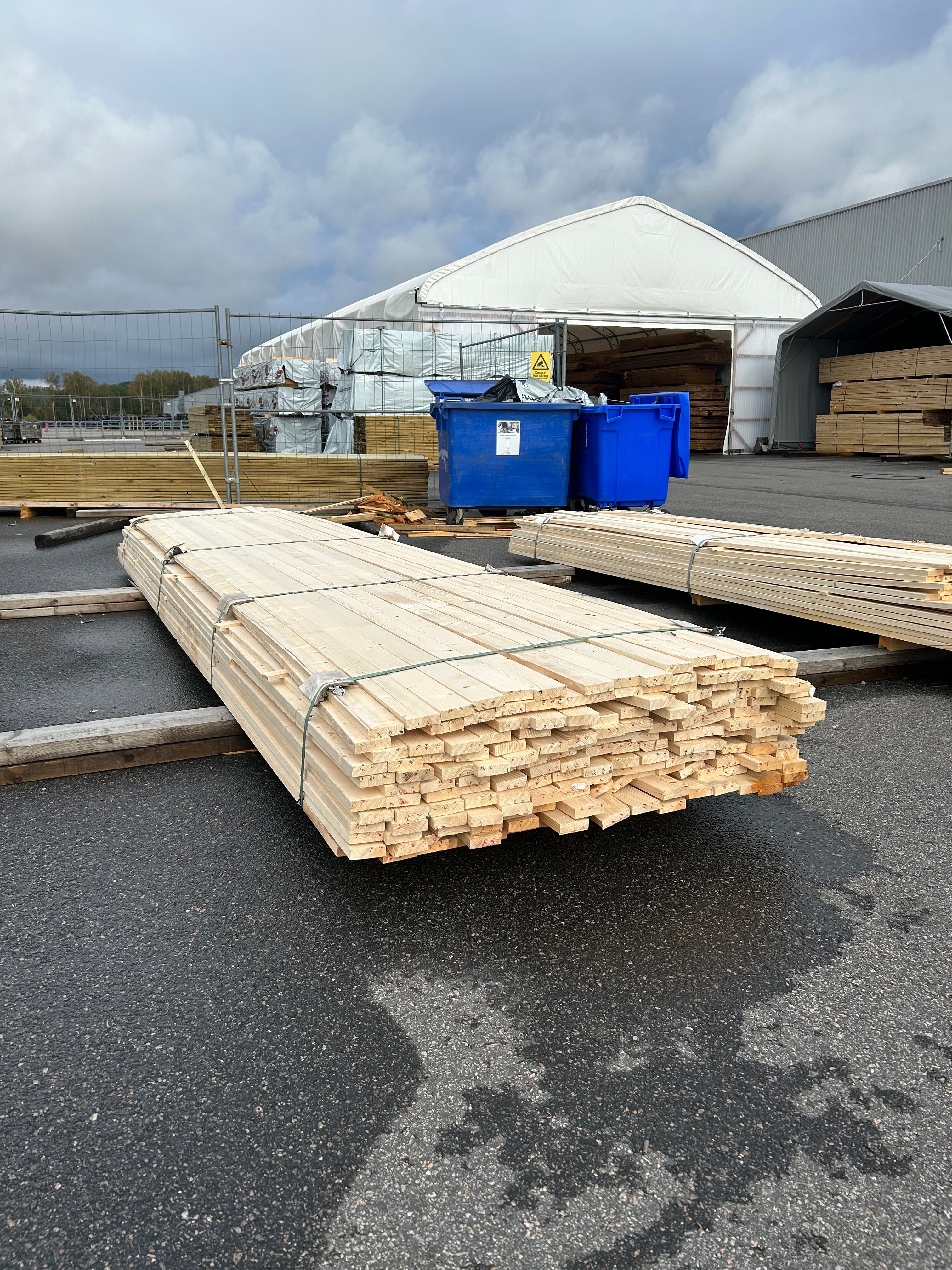 Paket Ytterpanelbräda 22x120mm 150st 4.80m (B-sortering)