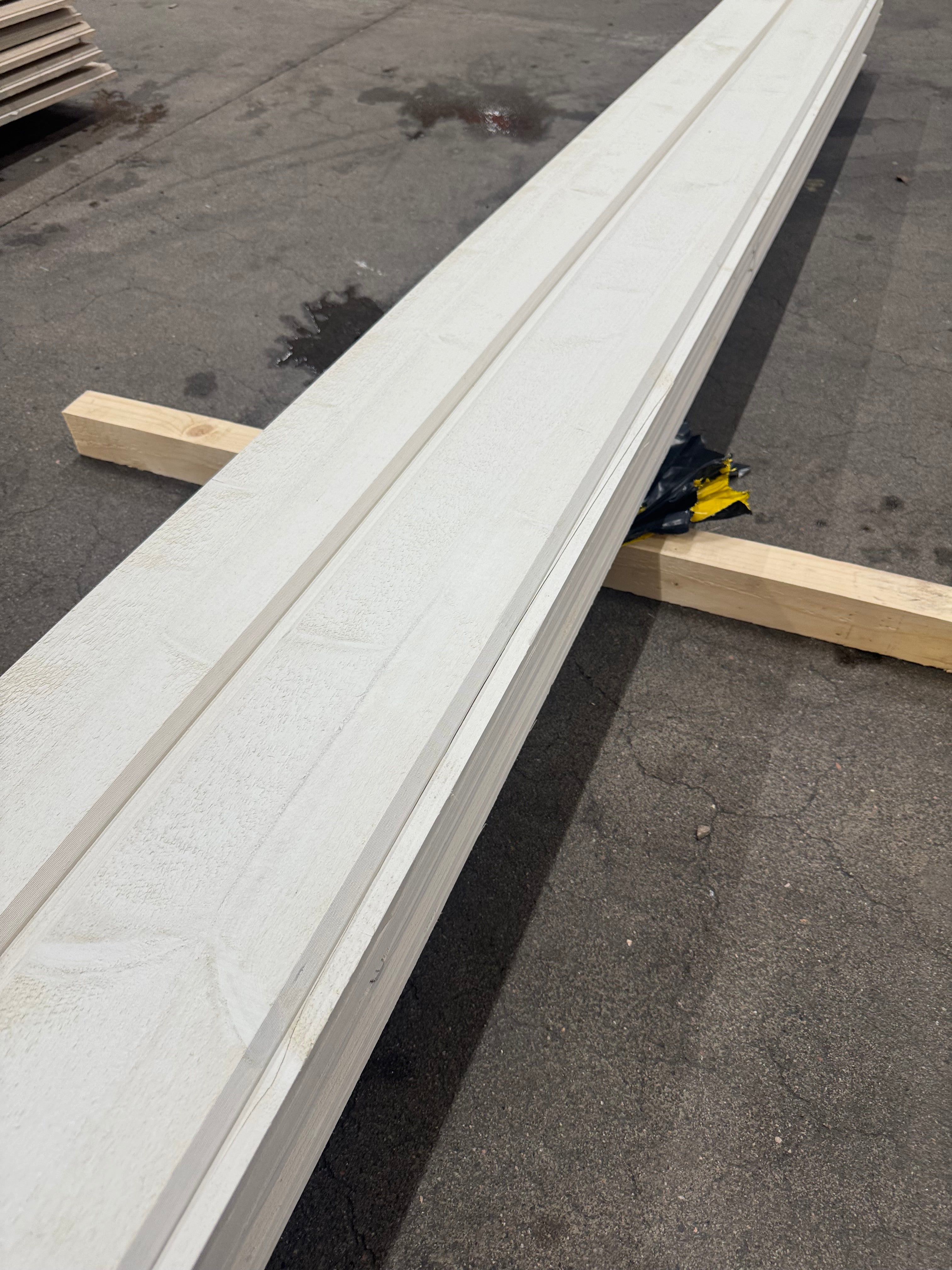 Paket Ytterpanel Dubbelfas 22x145mm – 13 st (5,40 m, Vit Alkydoljefärg)