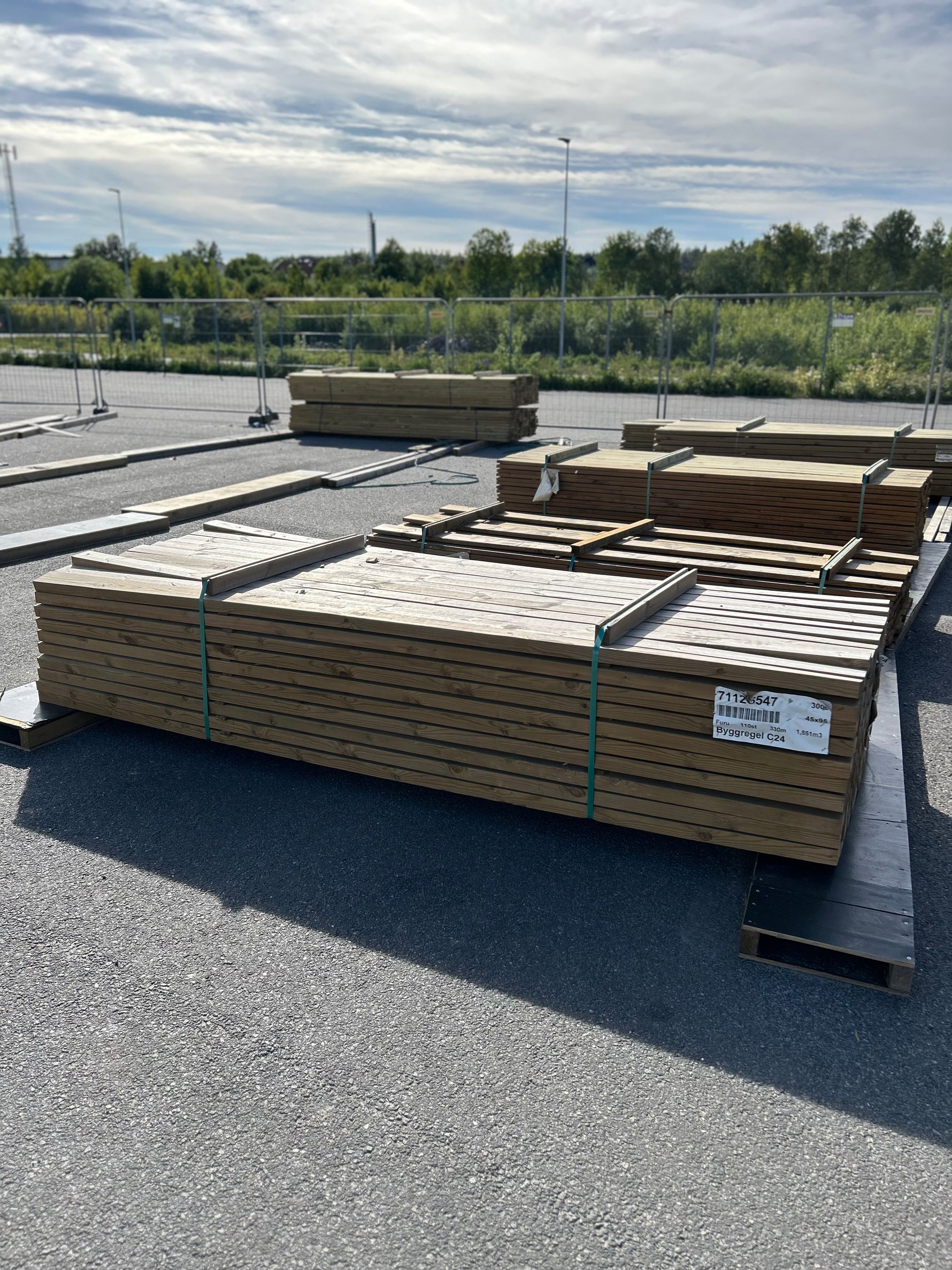 Paket Tryckimpregnerade Reglar 45x95mm, 110st 3.0m (C24)
