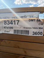 Regel 45×95 mm tryckimpregnerad C16 Gran – 3,60 m