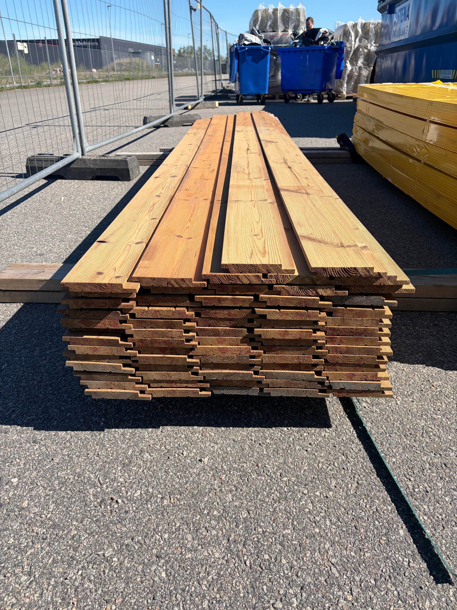 Paket Thermowood Furu 19x140mm Dubbelfas Fals Rak, 67st 3,6m