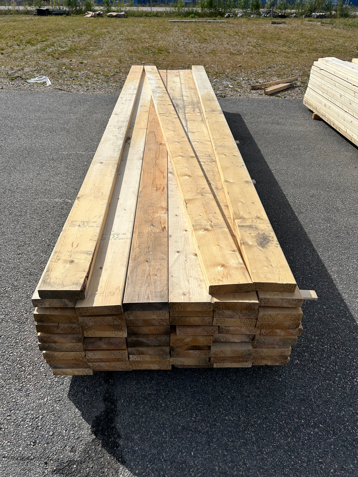 Parti Reglar 45x170 mm – 4,80 m 63st (C24, Väderbitet)