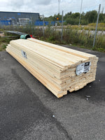 Parti Finsågade Brädor 22x120 mm – 3.60-4.80m (Andra sortering)