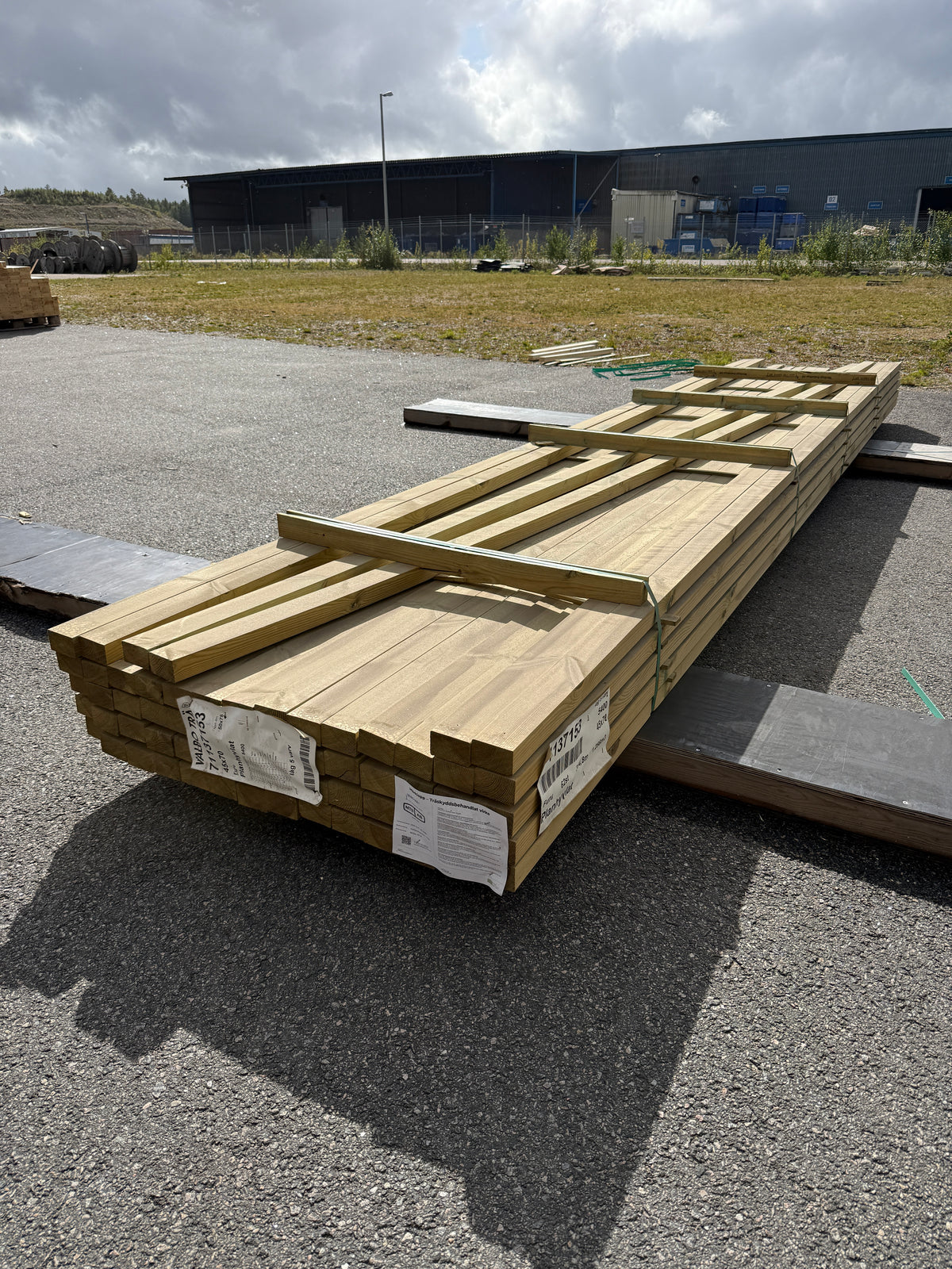 Paket Tryckimpregnerade Reglar 45x70mm, 62st 5,40m