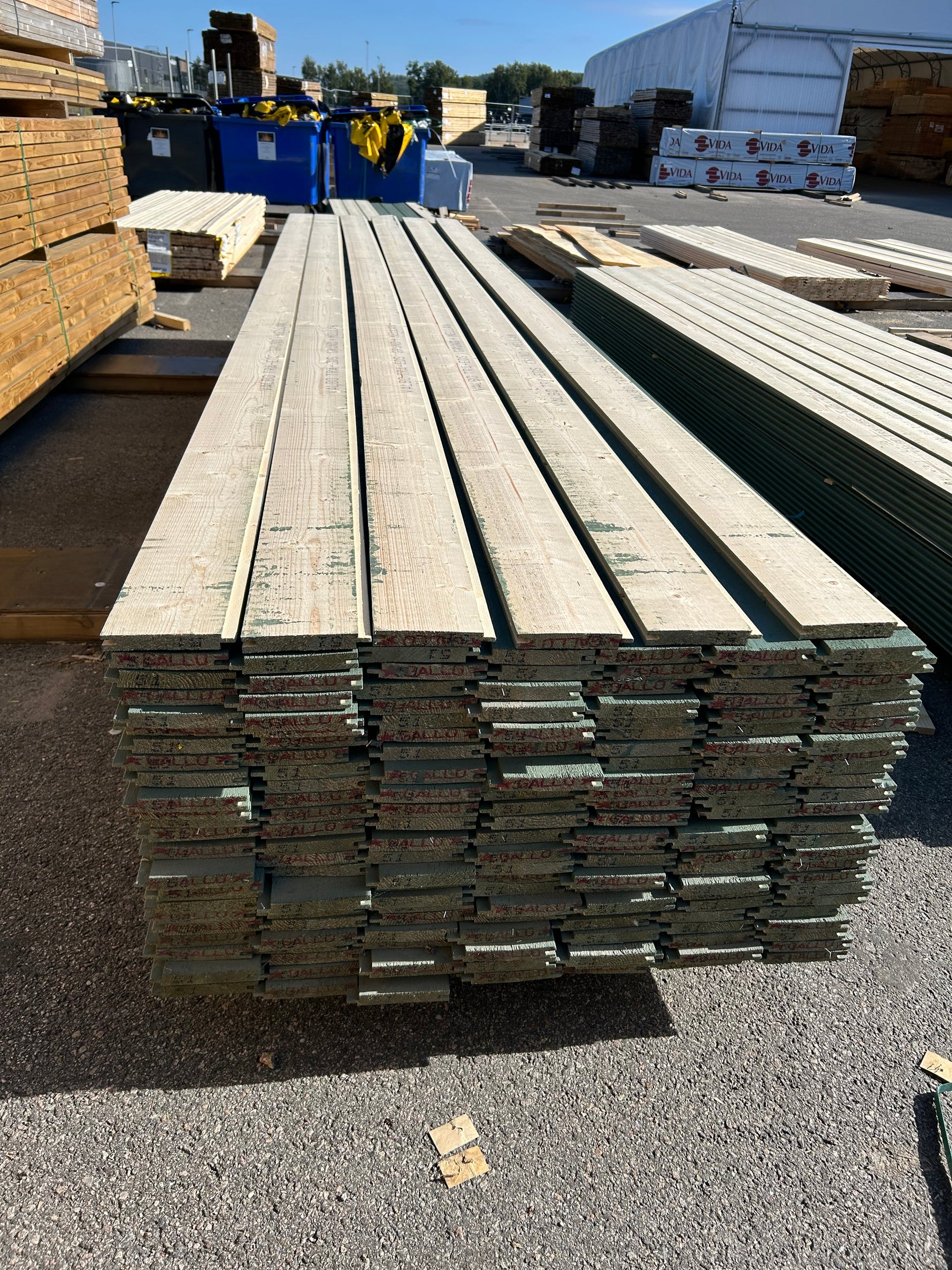 Paket Spontad Spårpanel 22x145mm (4,80–5,10m) 195st Gran