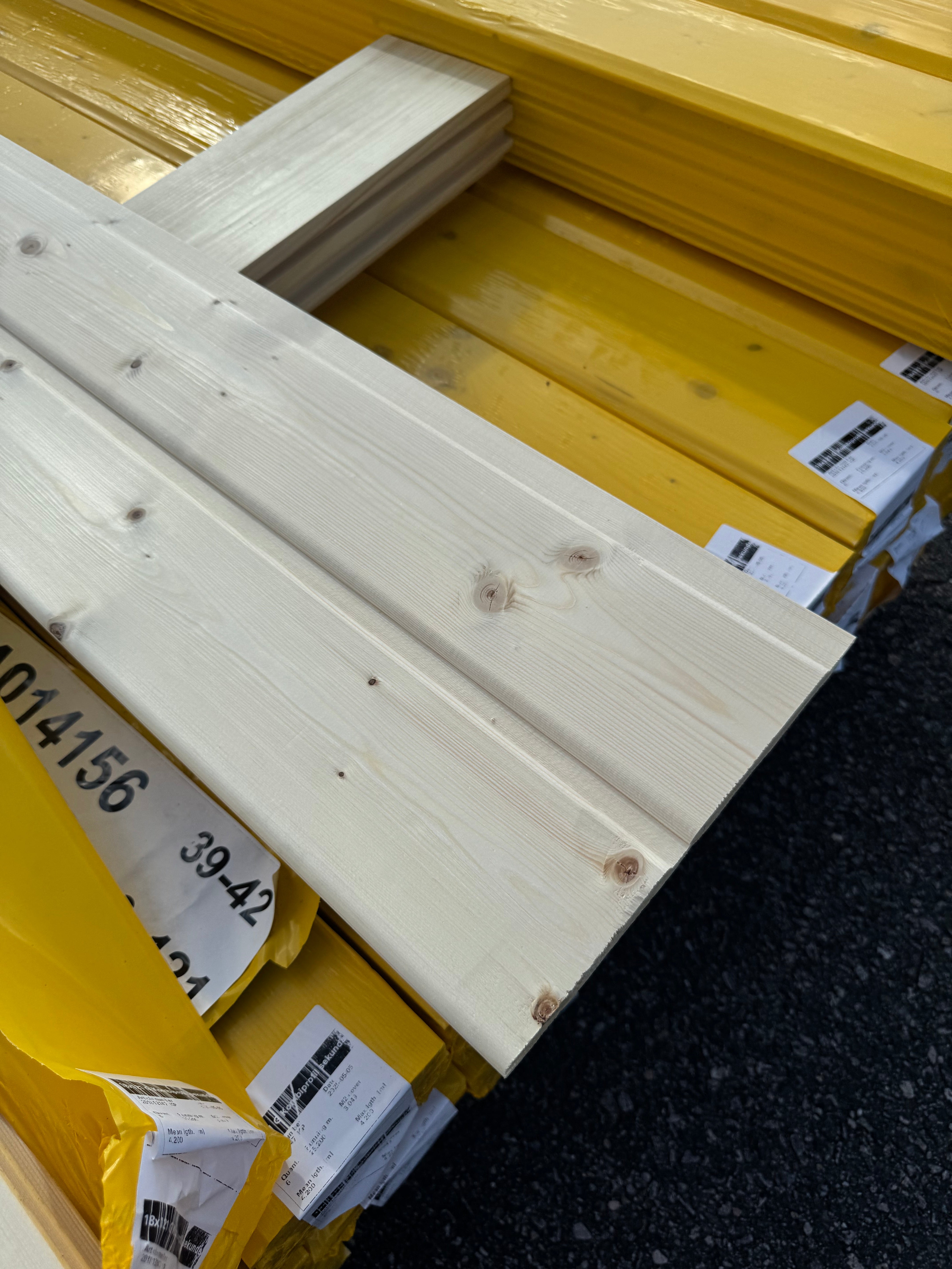 Paket Kombiprofil 18x121 Furu – Sekunda, Obehandlad