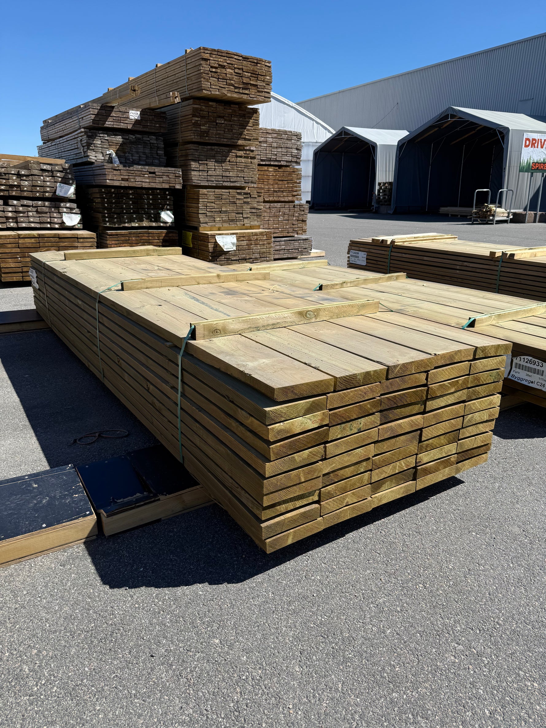 Parti Tryckimpregnerade Reglar 45x220mm 3.90m 50st NTR A
