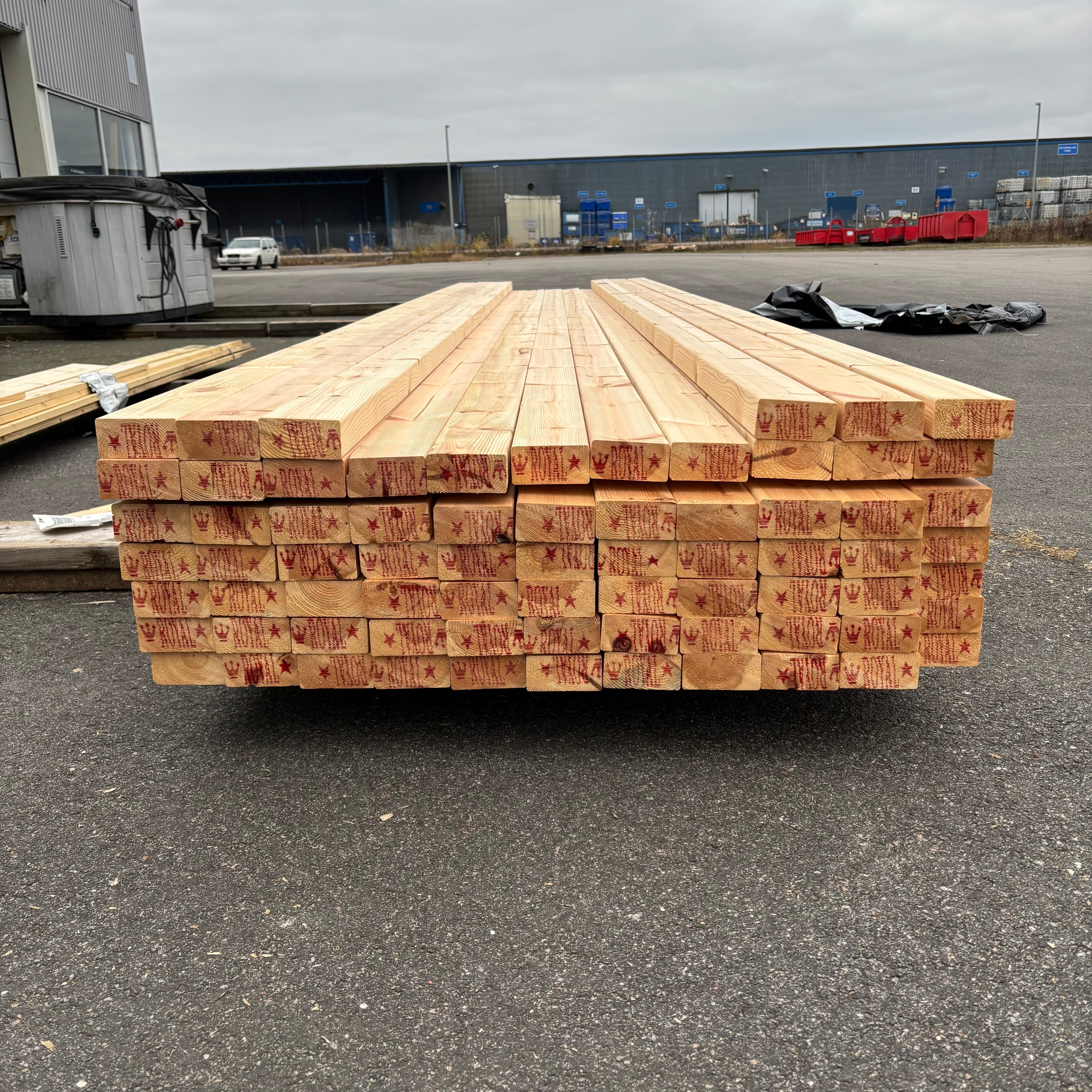 Paket Reglar 45x90mm – 72 st (4,80 m, Hyvlad Furu)