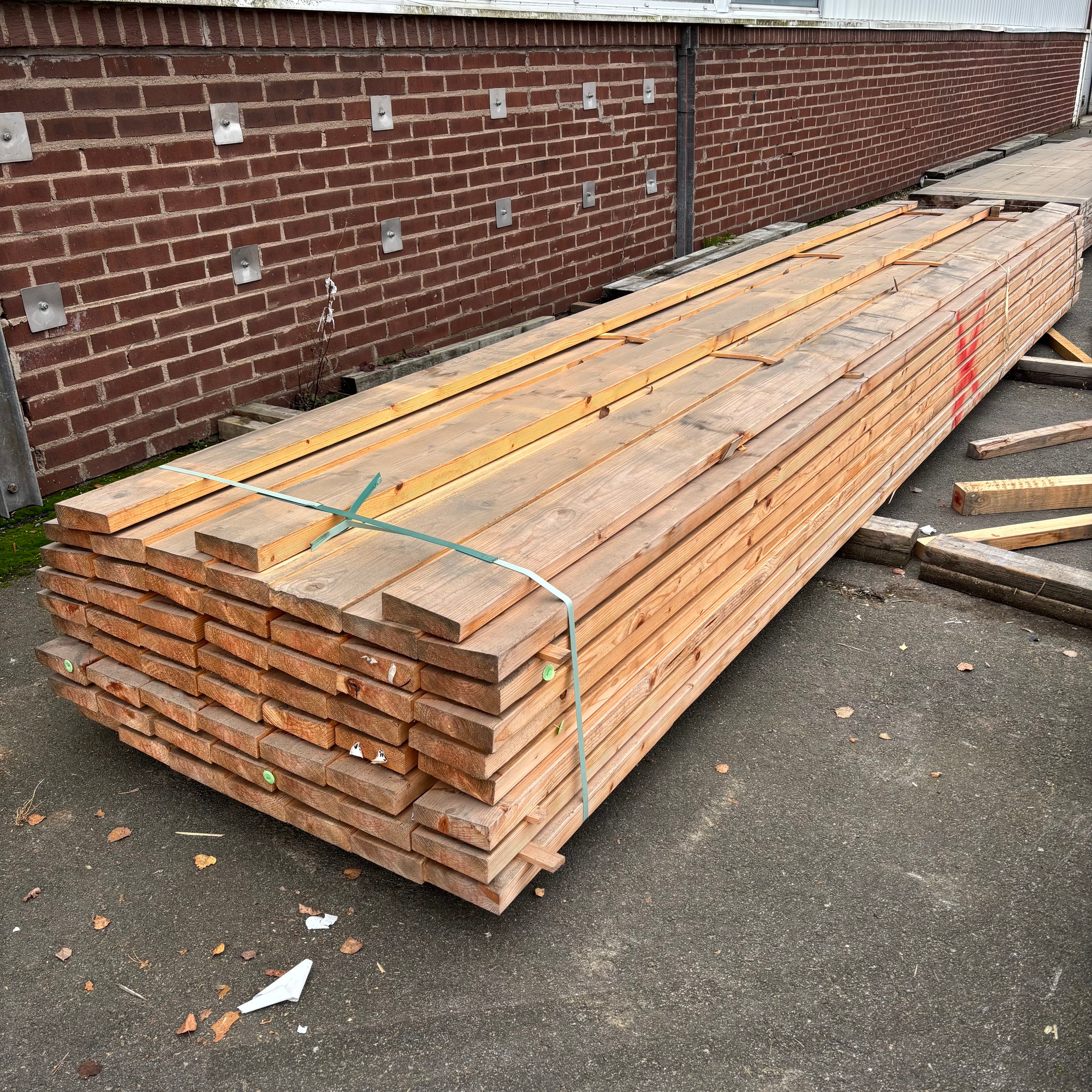 Paket Reglar 45x145mm – 59 st (5,40 m, Hyvlade, Fallande tjocklek)