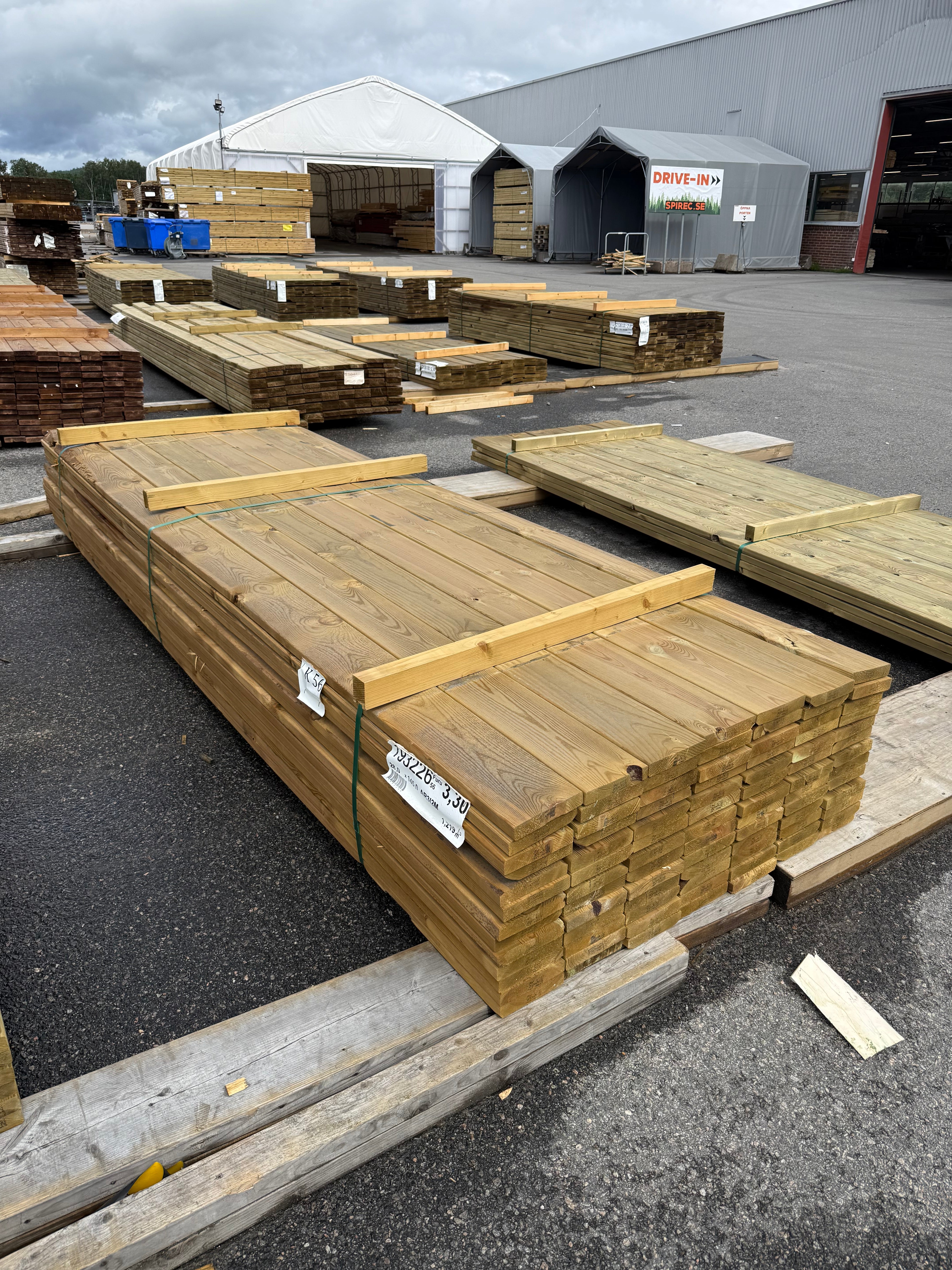 Paket Tryckimpregnerad Trall 28x145mm 3.30m 91st B-Sortering
