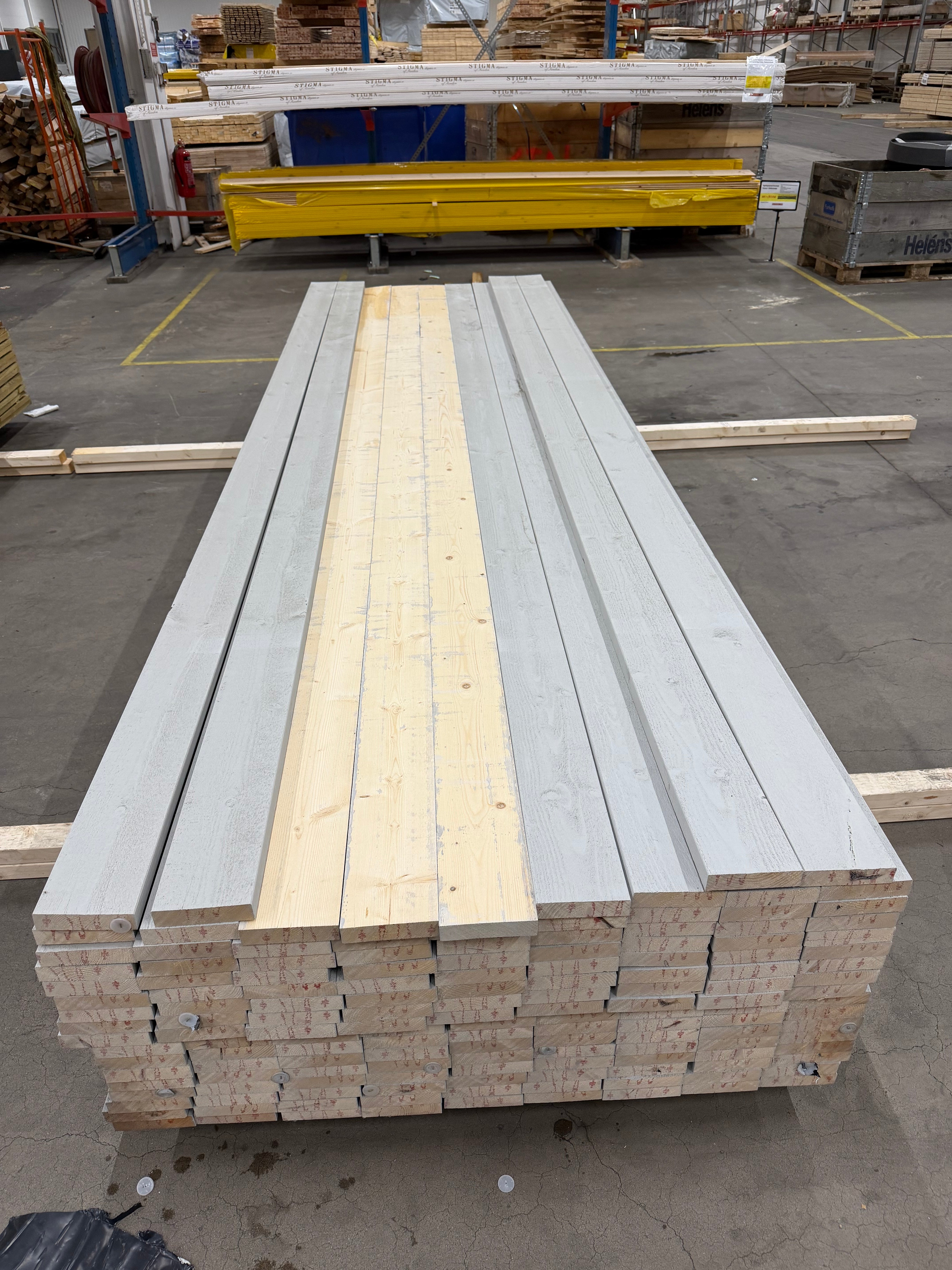 Paket Finsågad Panel 28x120 mm – 148 st 3.60m Grå