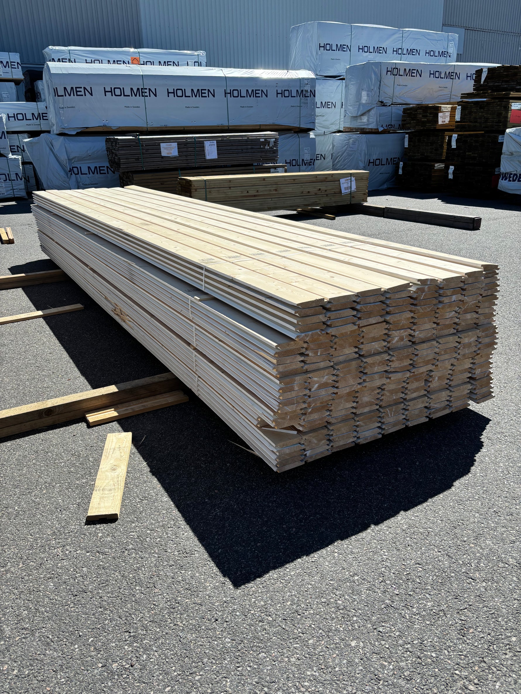 Paket Ytterpanel Dubbelfas 22x120mm, 220st 4.50m Grundmålad
