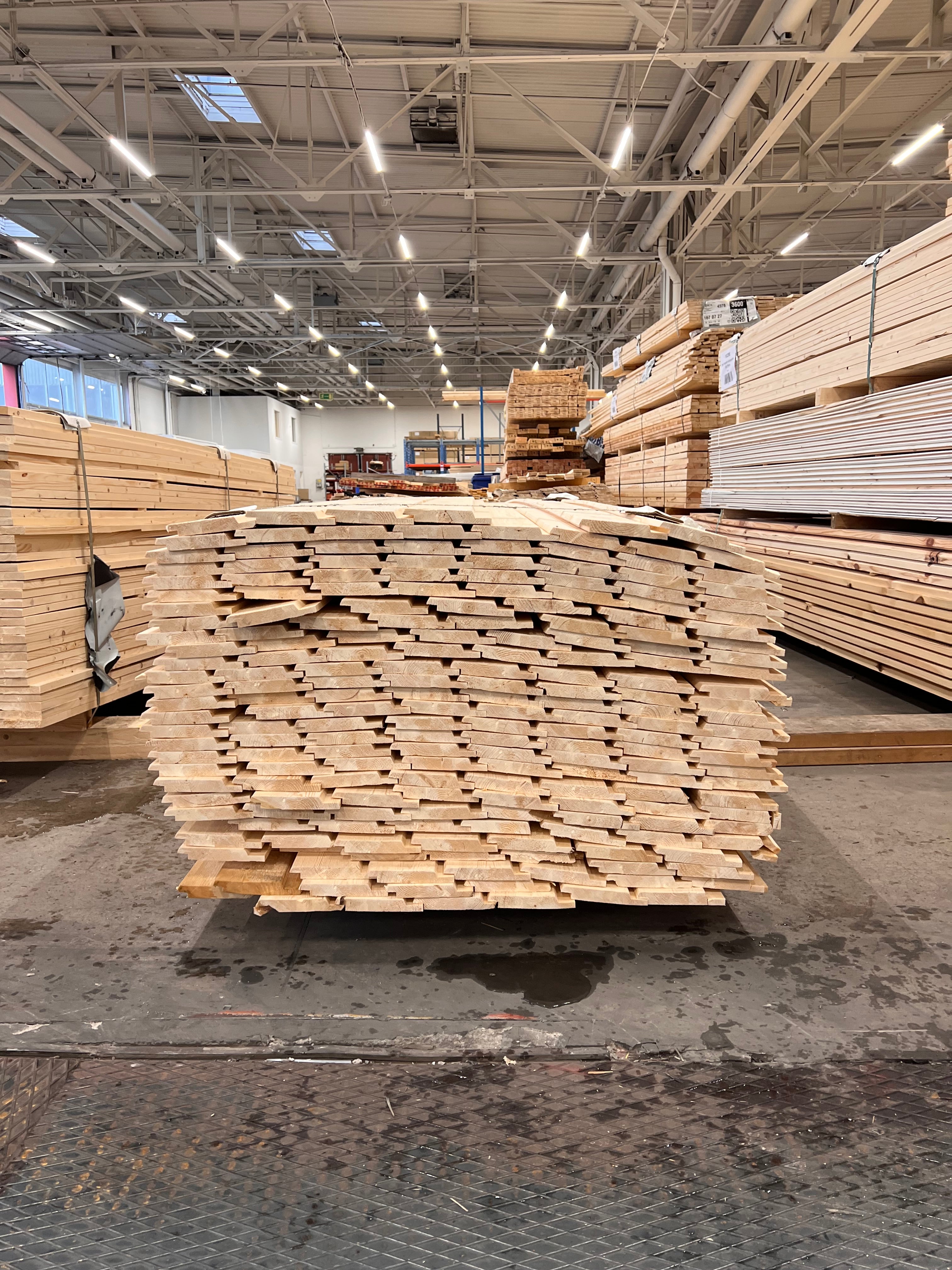 Paket Dubbelfasspont 22x145 180st 4,80m (B-Sortering)