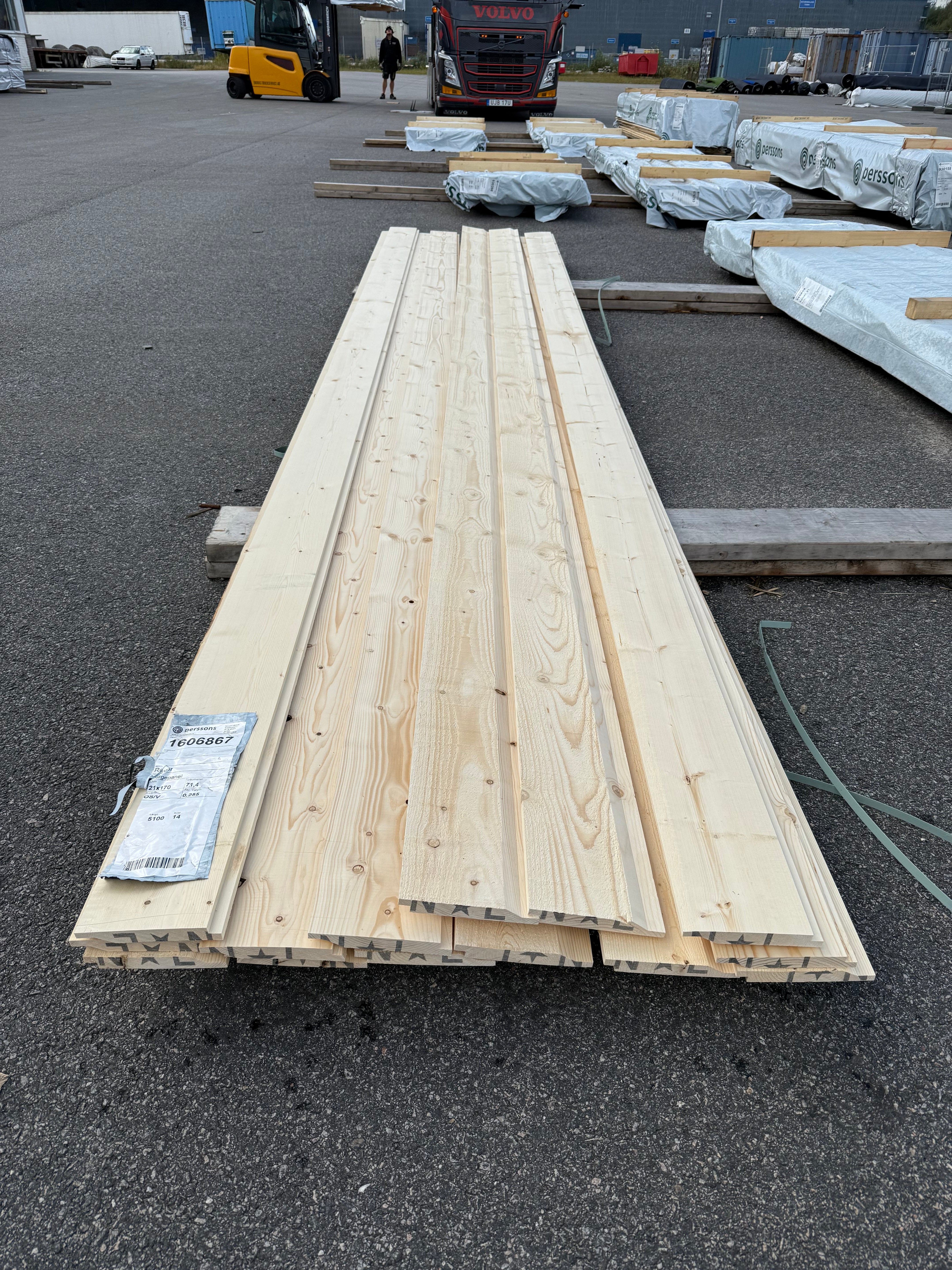 Paket Norgepanel 21x170mm 5.10m 14st