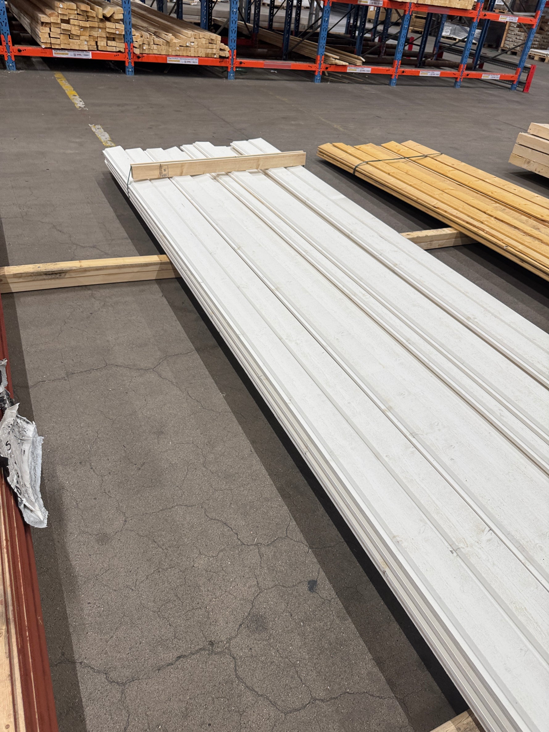 Paket Ytterpanel Dubbelfas Fals 22x120mm 4,50m – 53 st Vit