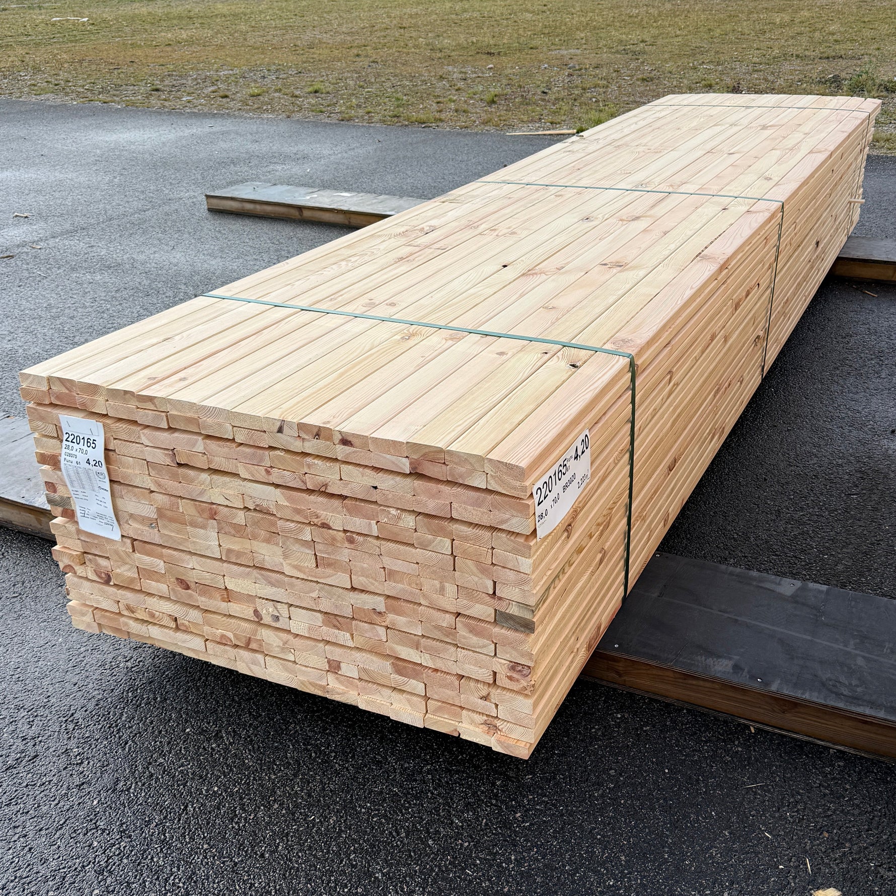 Parti Glespanel 28x70 mm – 4,20 m Furu 270st