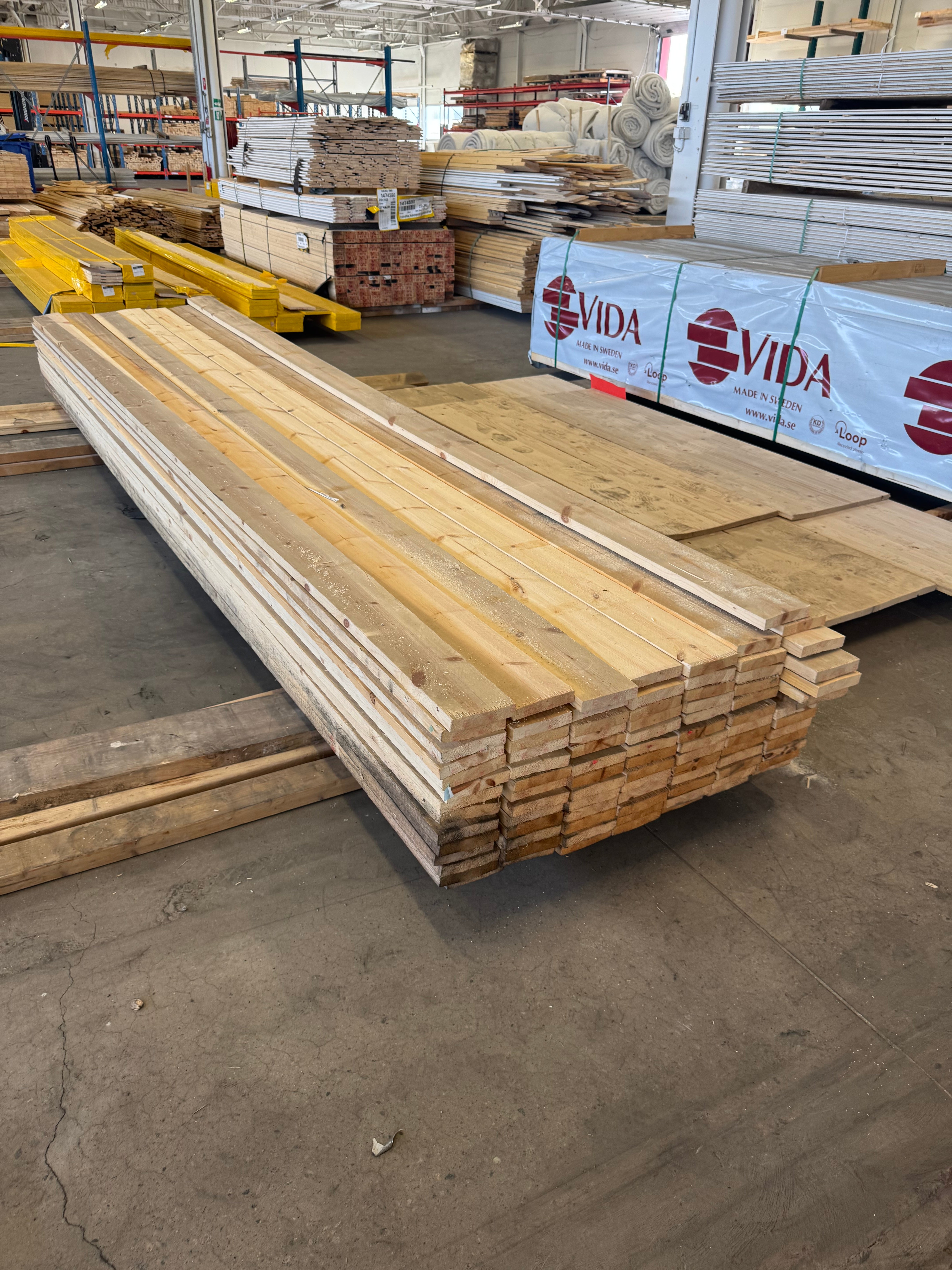 Paket Brädor 25x125 4.20m 93st