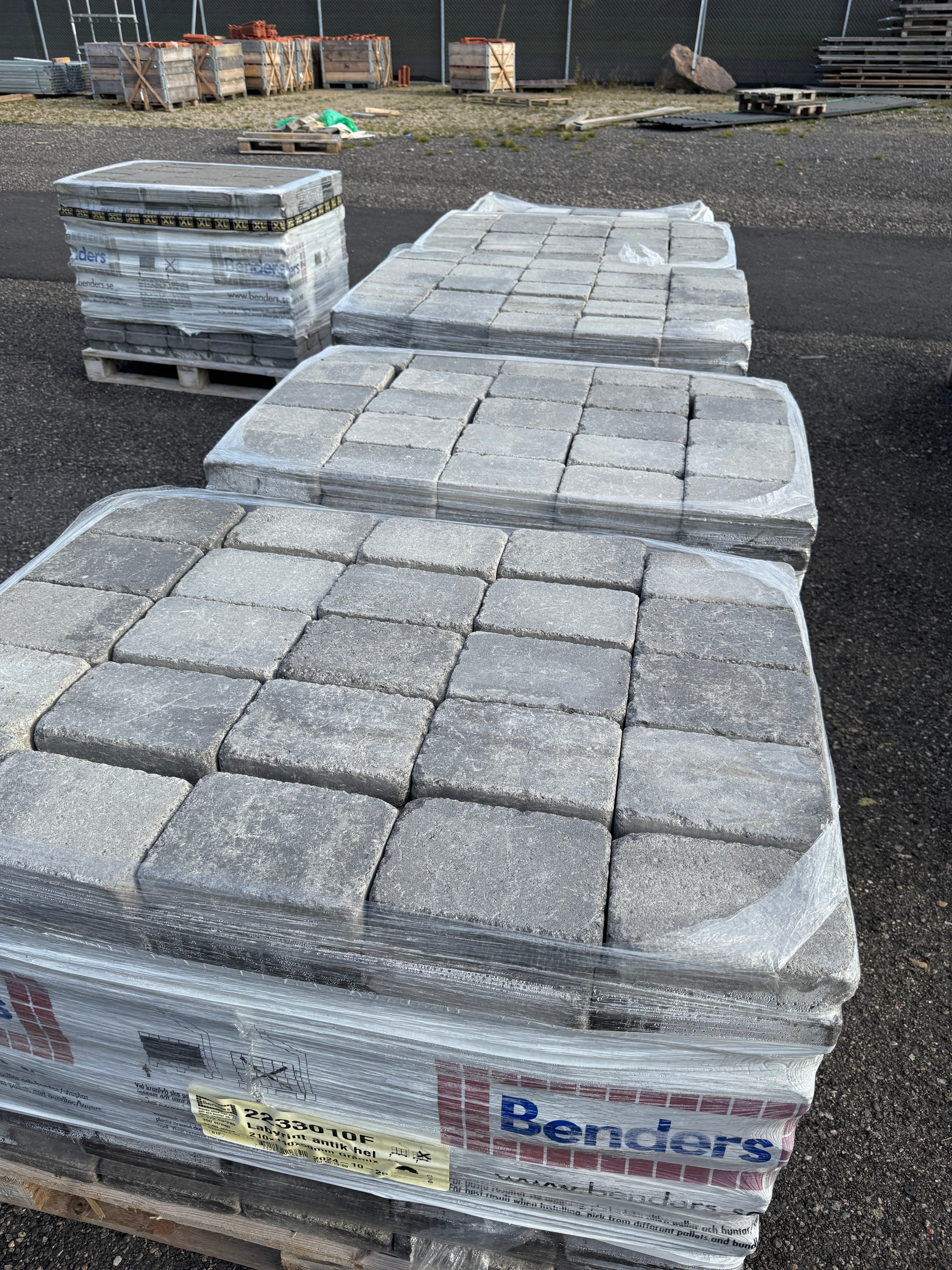 5 Pall Marksten Labyrint Antik Hel 210x140x50mm Gråmix&nbsp;