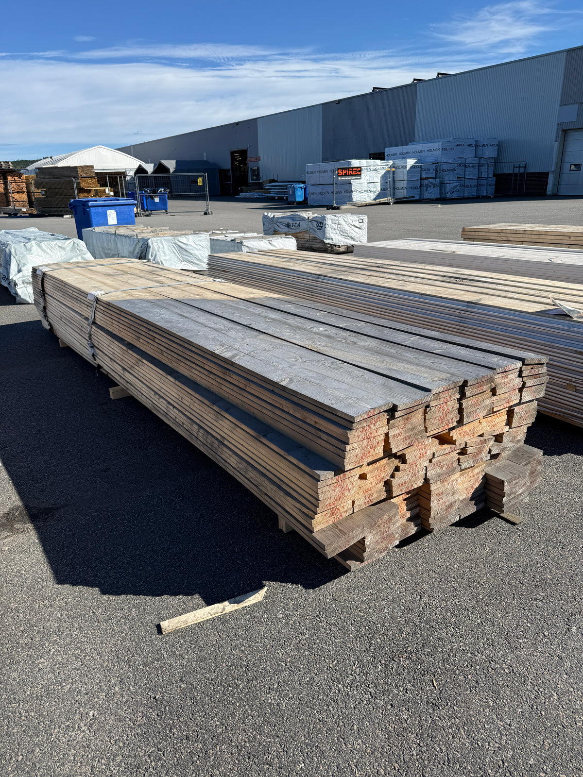 Paket Finsågade Brädor 22x170mm 4,80m 156st (Fuktskadade)