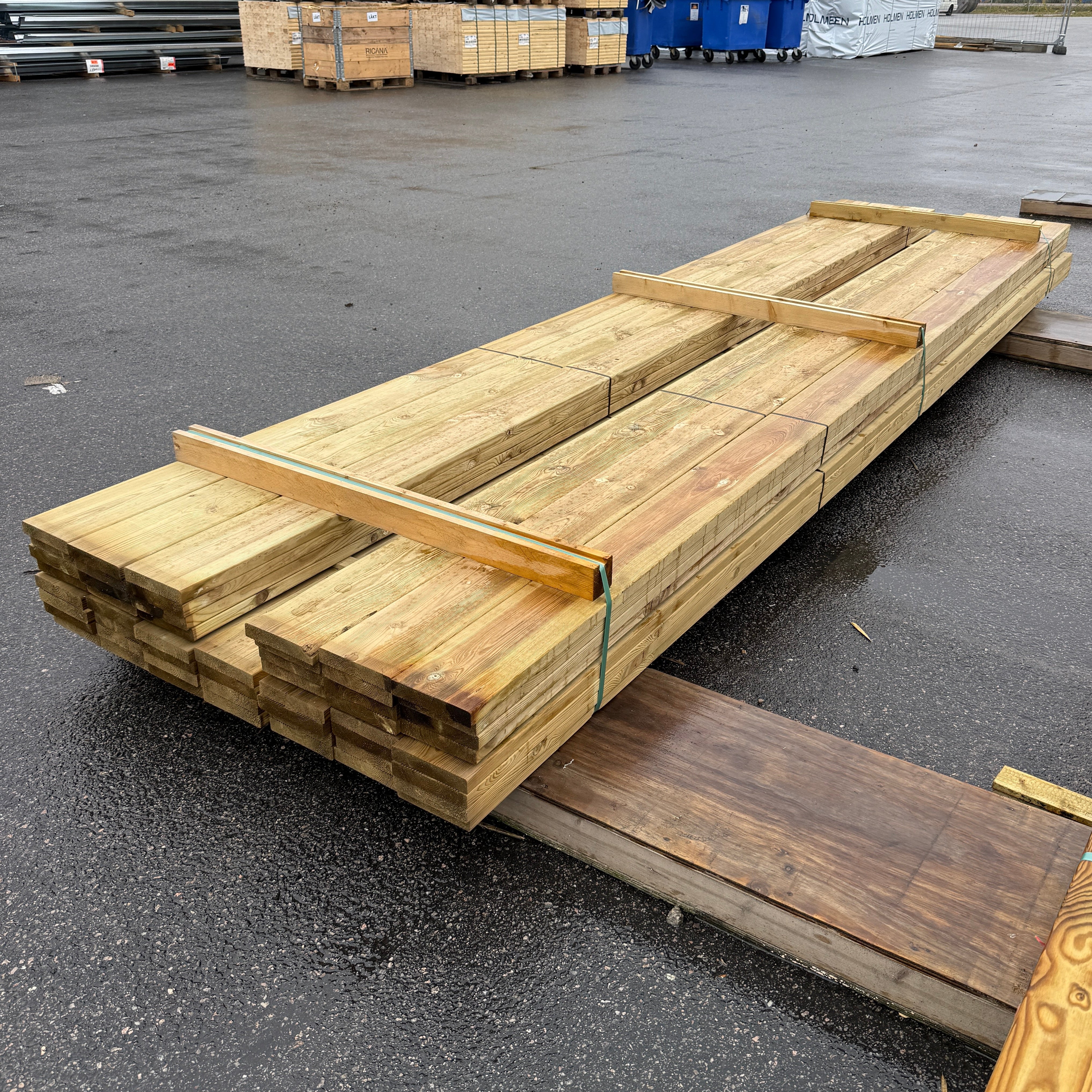 Paket Tryckimpregnerad Rillad Trall 28x145mm – 52st, 4,20m