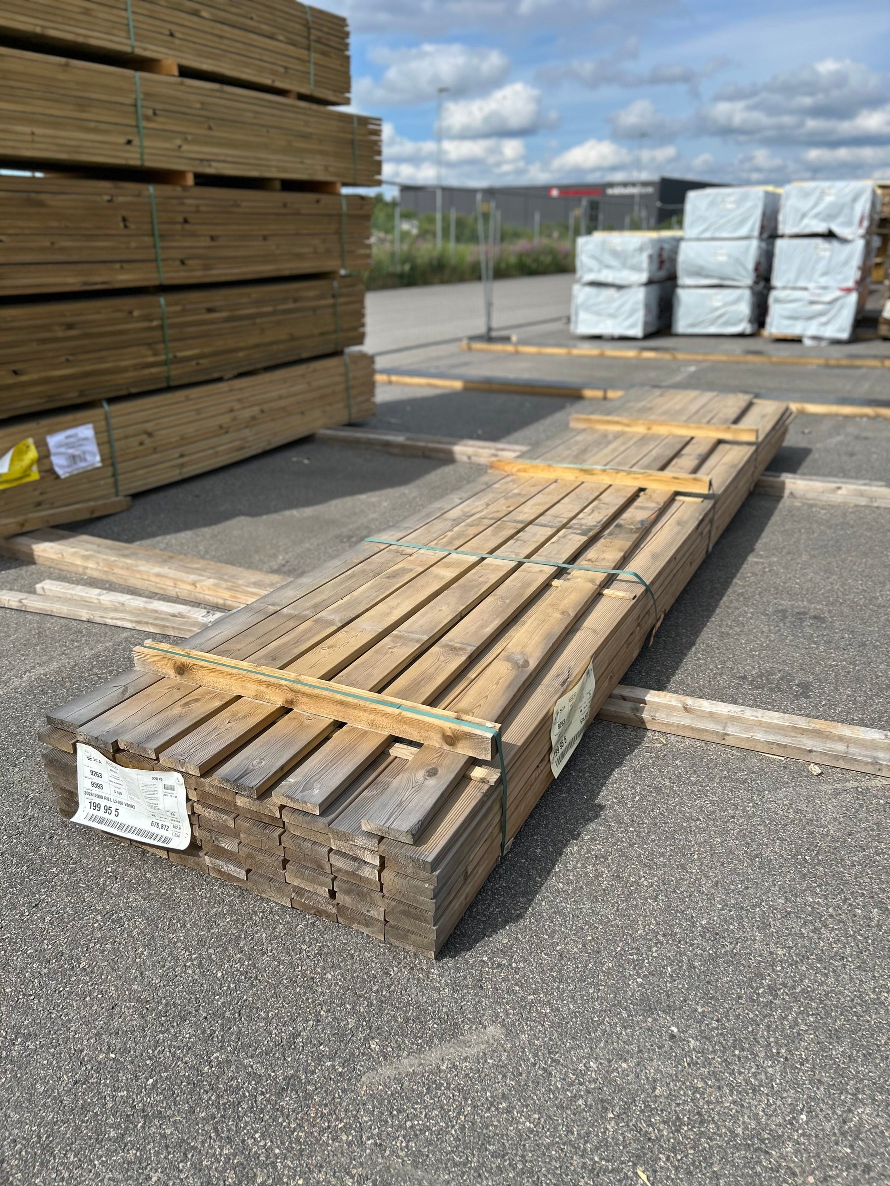 Paket Tryckimpregnerad Rillad Trall 28x120mm 5,10m 78st