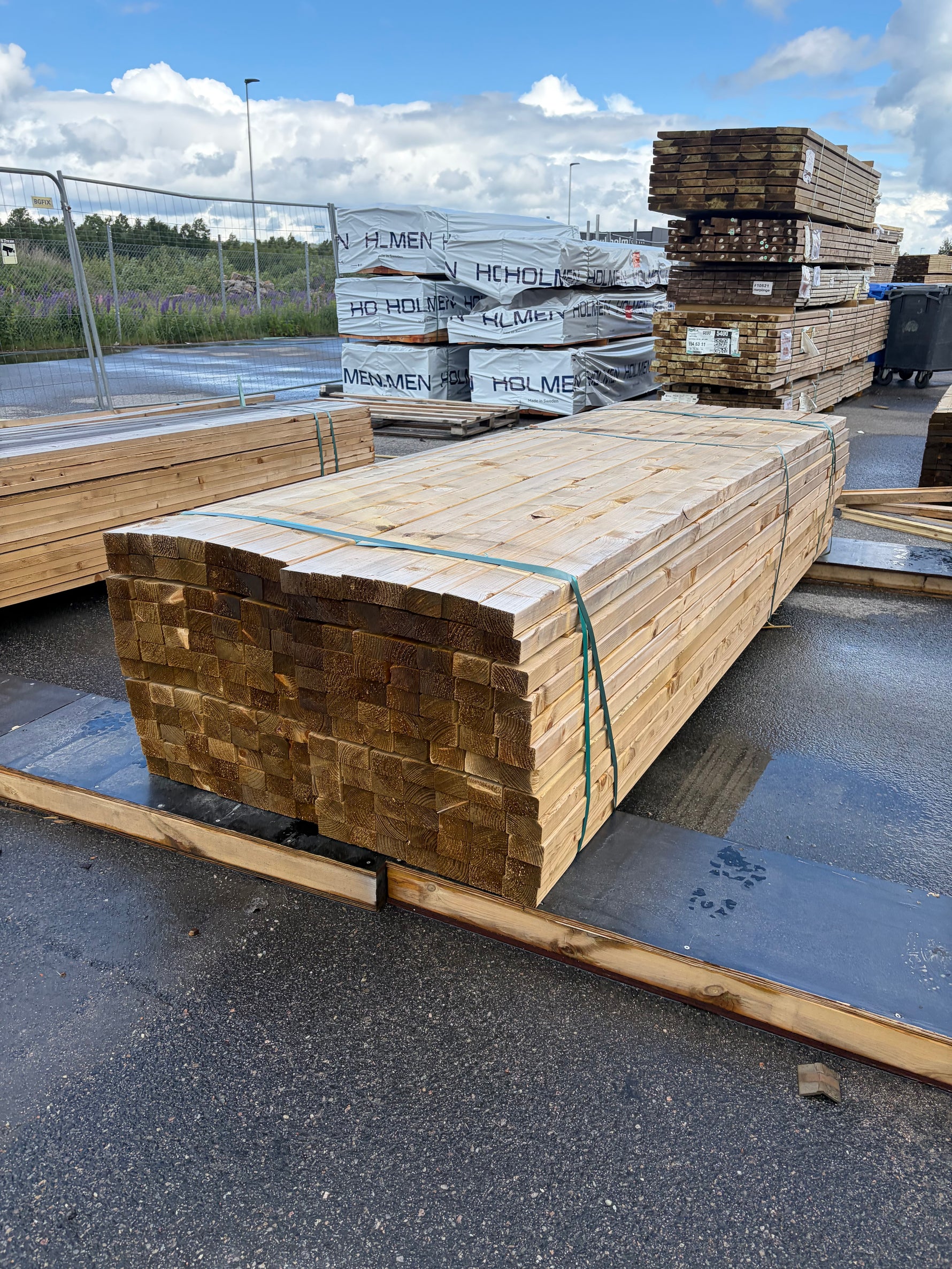 Paket Tryckimpregnerade Reglar 44x70mm, 168st 3,00m