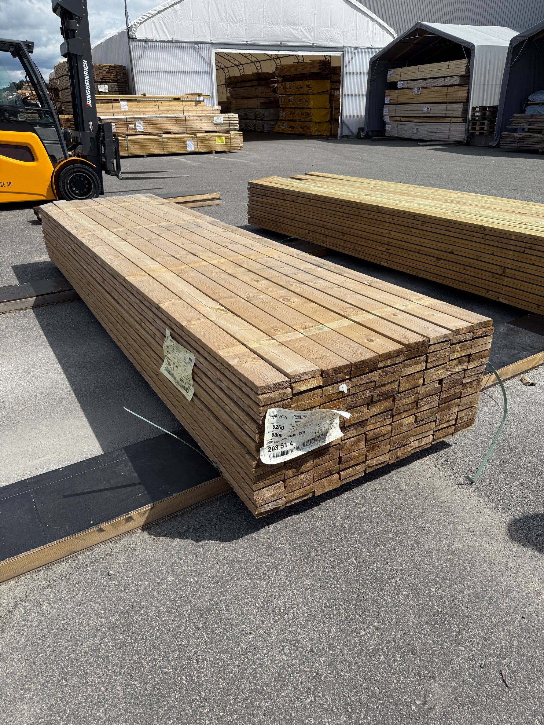 Paket Tryckimpregnerad Rillad Trall 28x120mm, 144st 4.20m- Väderbitet