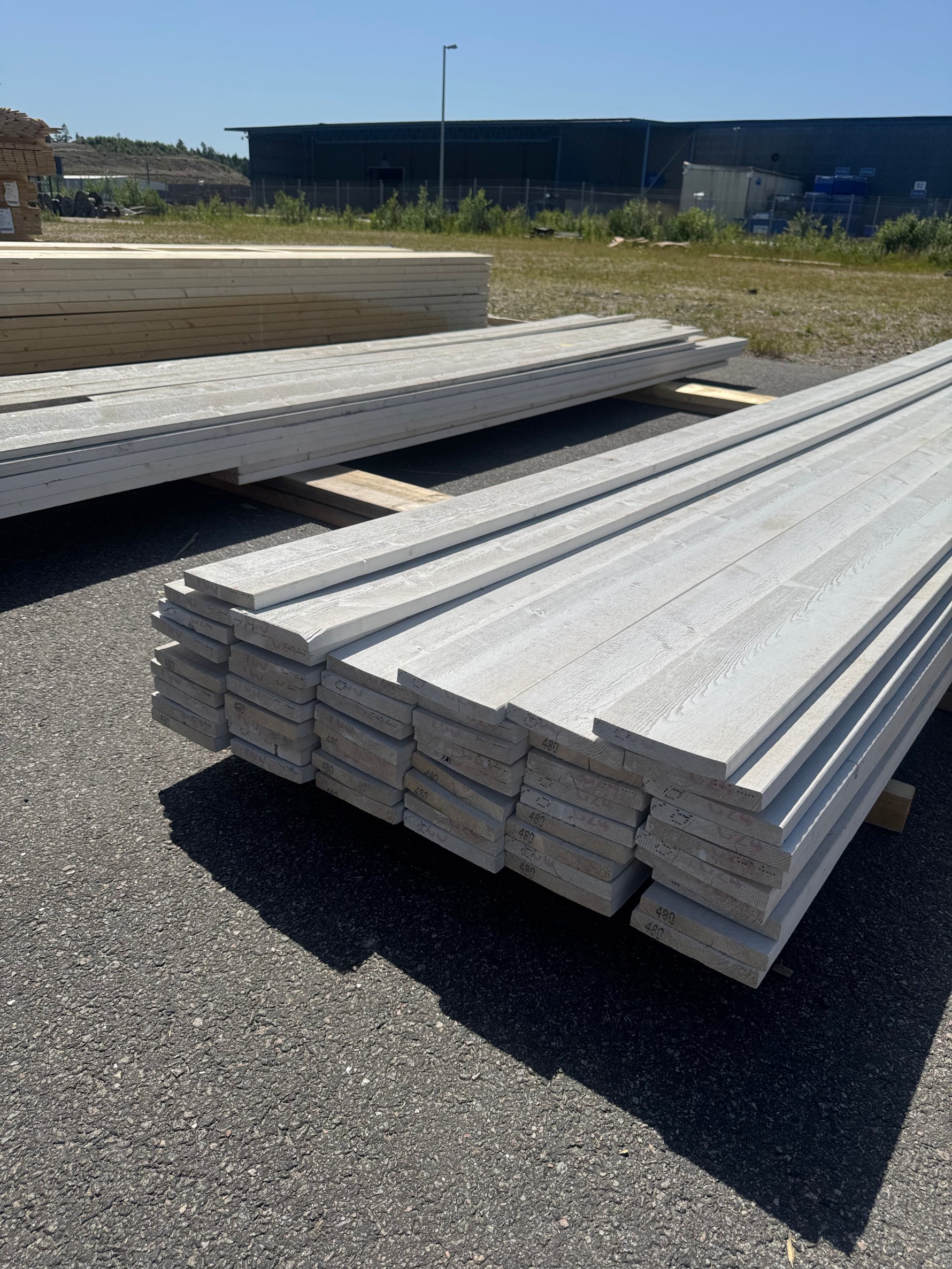 Paket Finsågade Klädselbrädor 22x145 mm, 55 st 4,80 m
