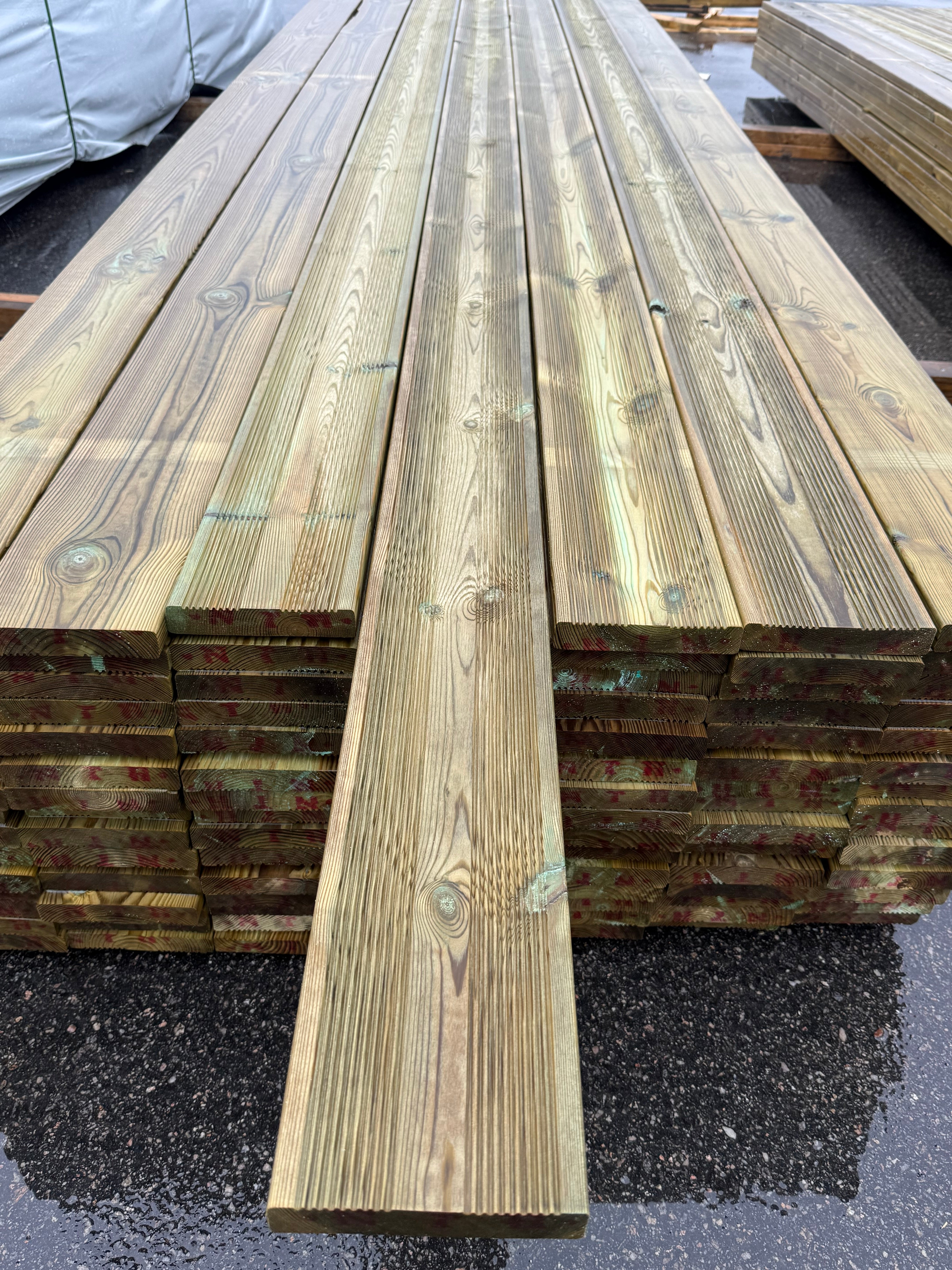 Paket Tryckimpregnerad Rillad Trall 27x145 5.40m 105st (B-Sortering)