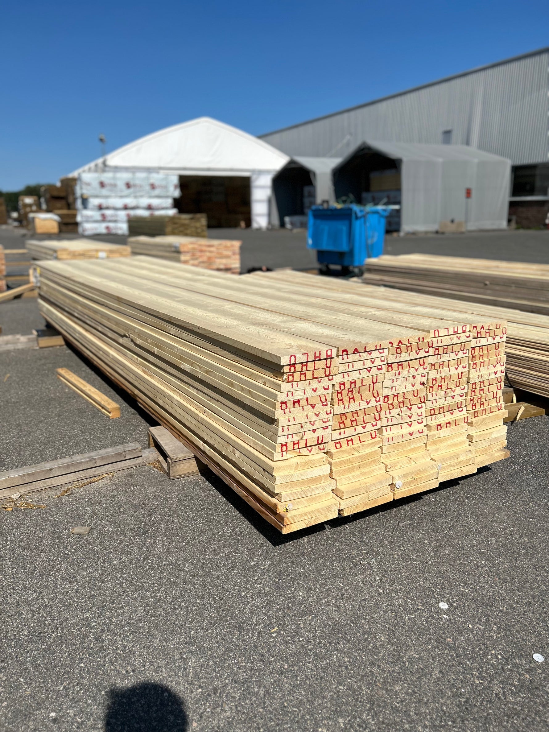Paket Finsågade Brädor 28x220mm 4.50m 95st Obehandlade