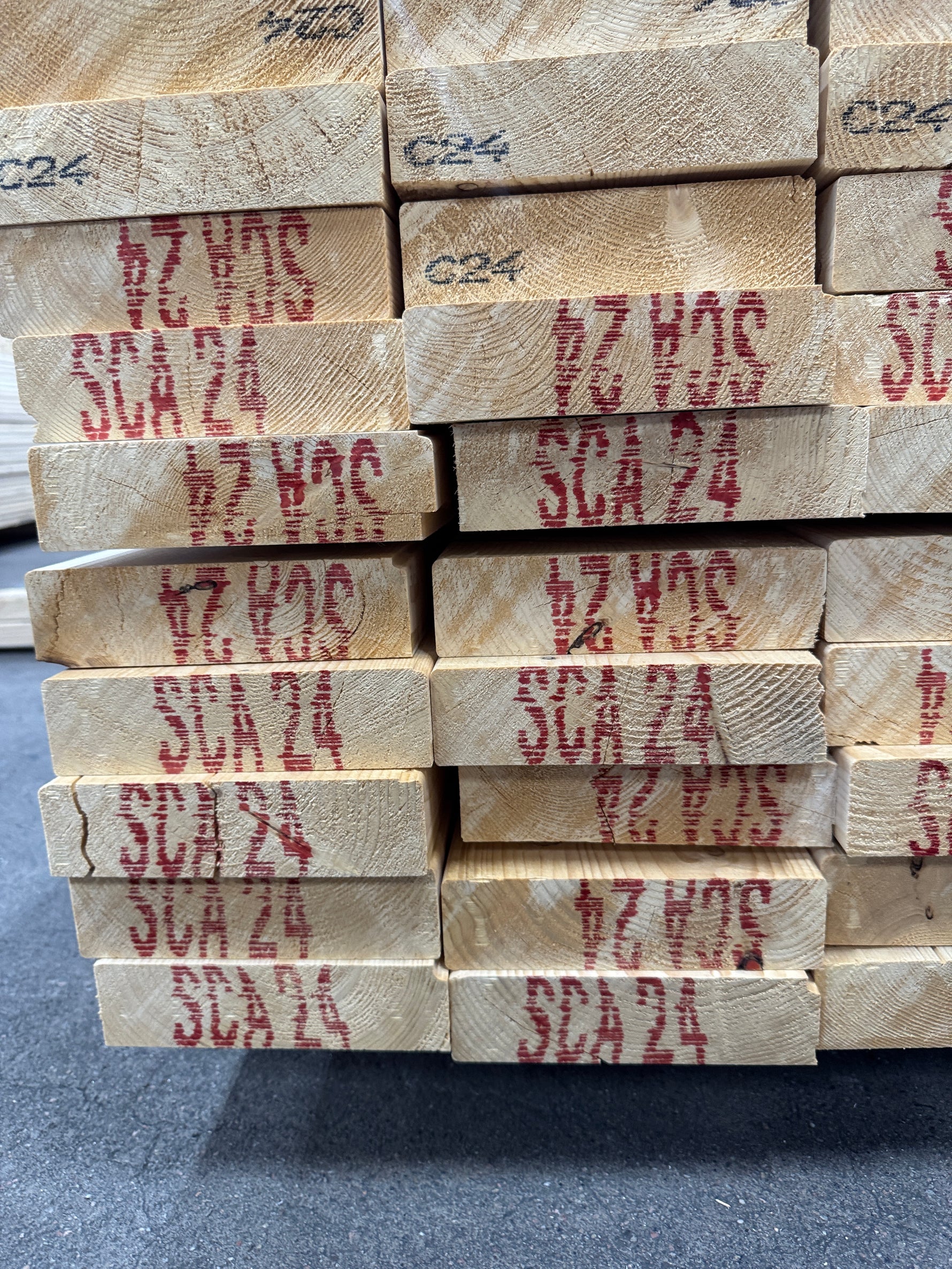 Paket Reglar 45x170mm 4,80m – 72 st C24 Felhyvlade