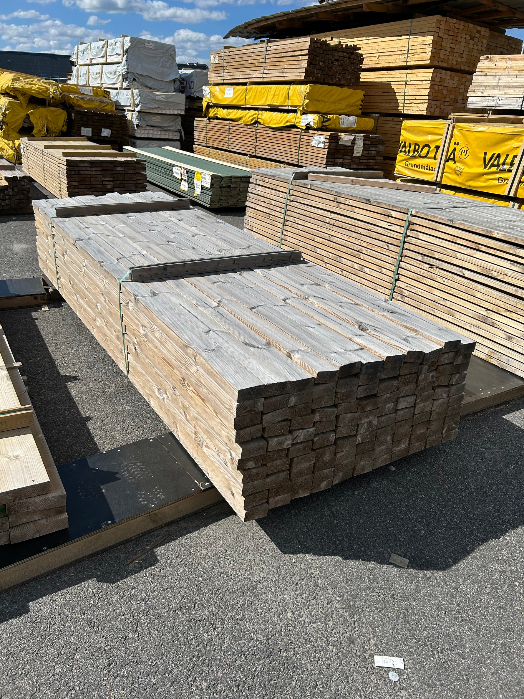 Paket Tryckimpregnerade Reglar 45x95mm 3,30m 110st C14