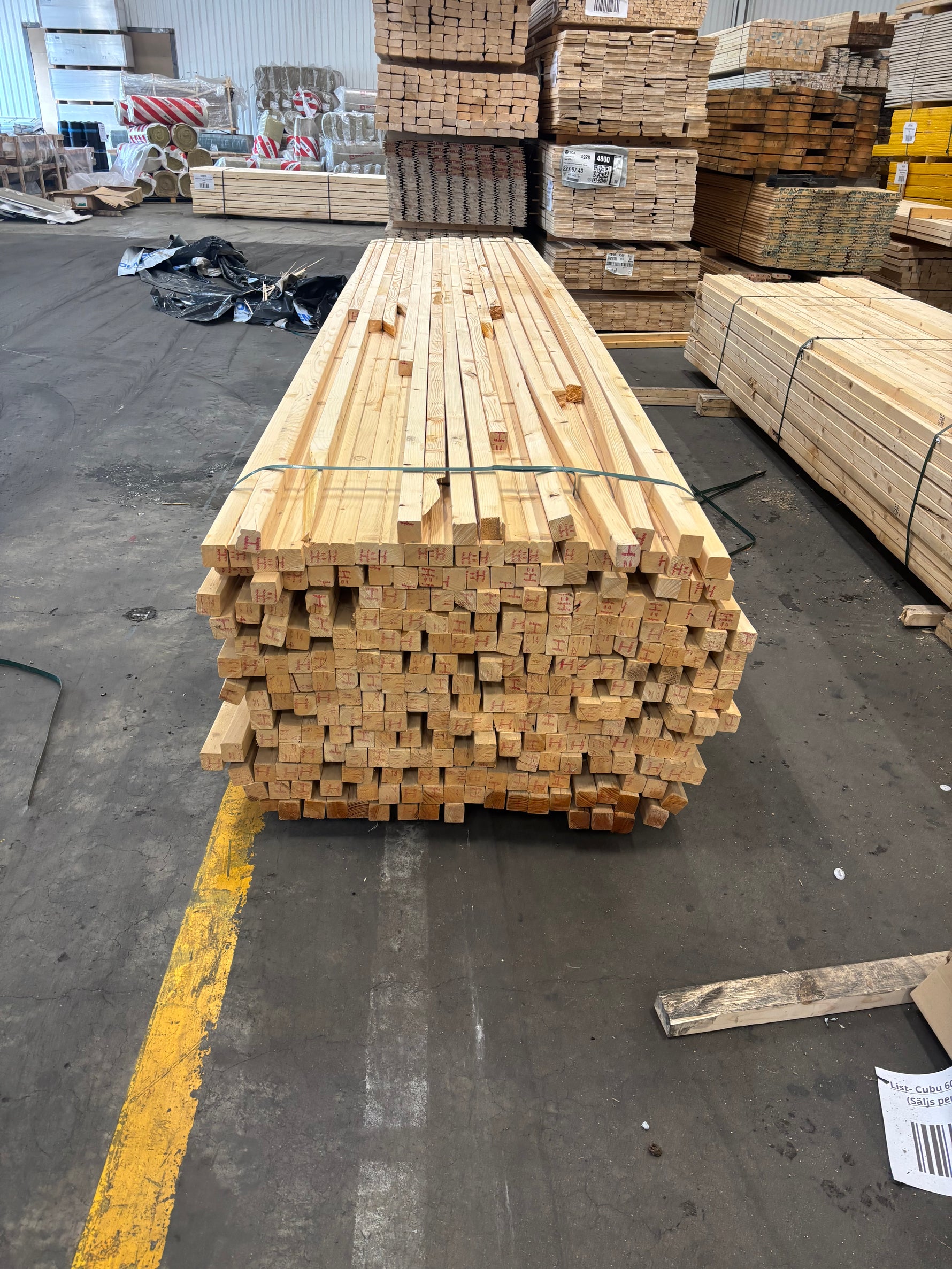 Paket Reglar 45x45mm, 4,8 m – ca 250 st