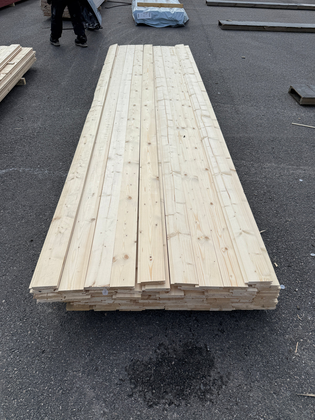 Paket Spontpanel 22x120mm, 84st 3,90m Obehandlad