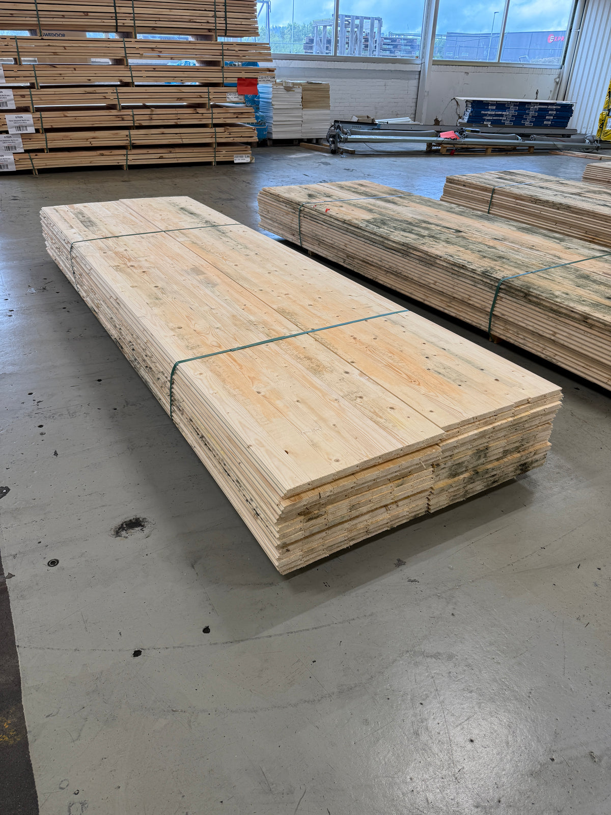 Paket Råspontluckor 20x540x3600mm 30st (Fuktskadat)