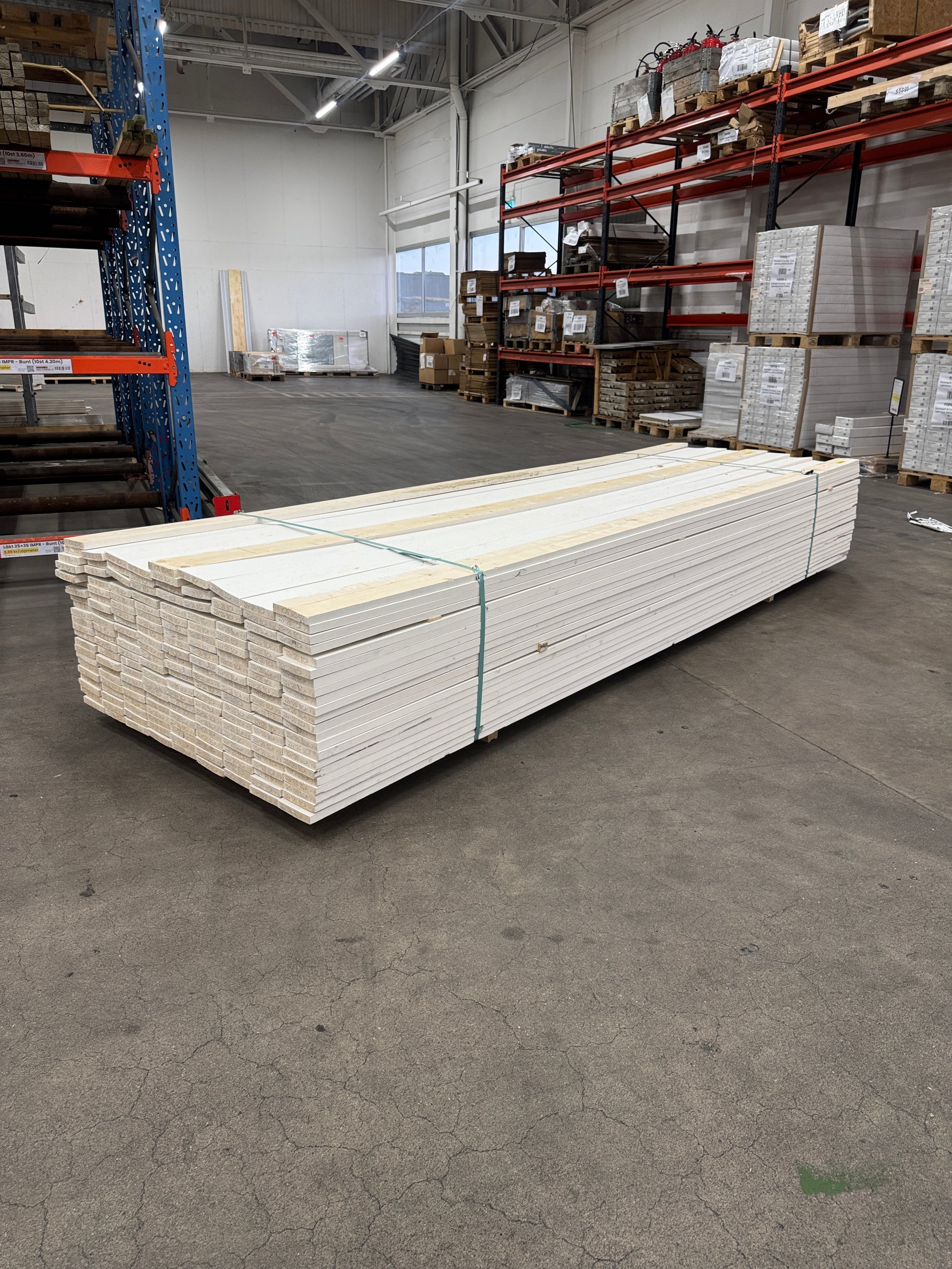 Paket Finsågad Panel 22x120mm 3,60m – 192 st Vit