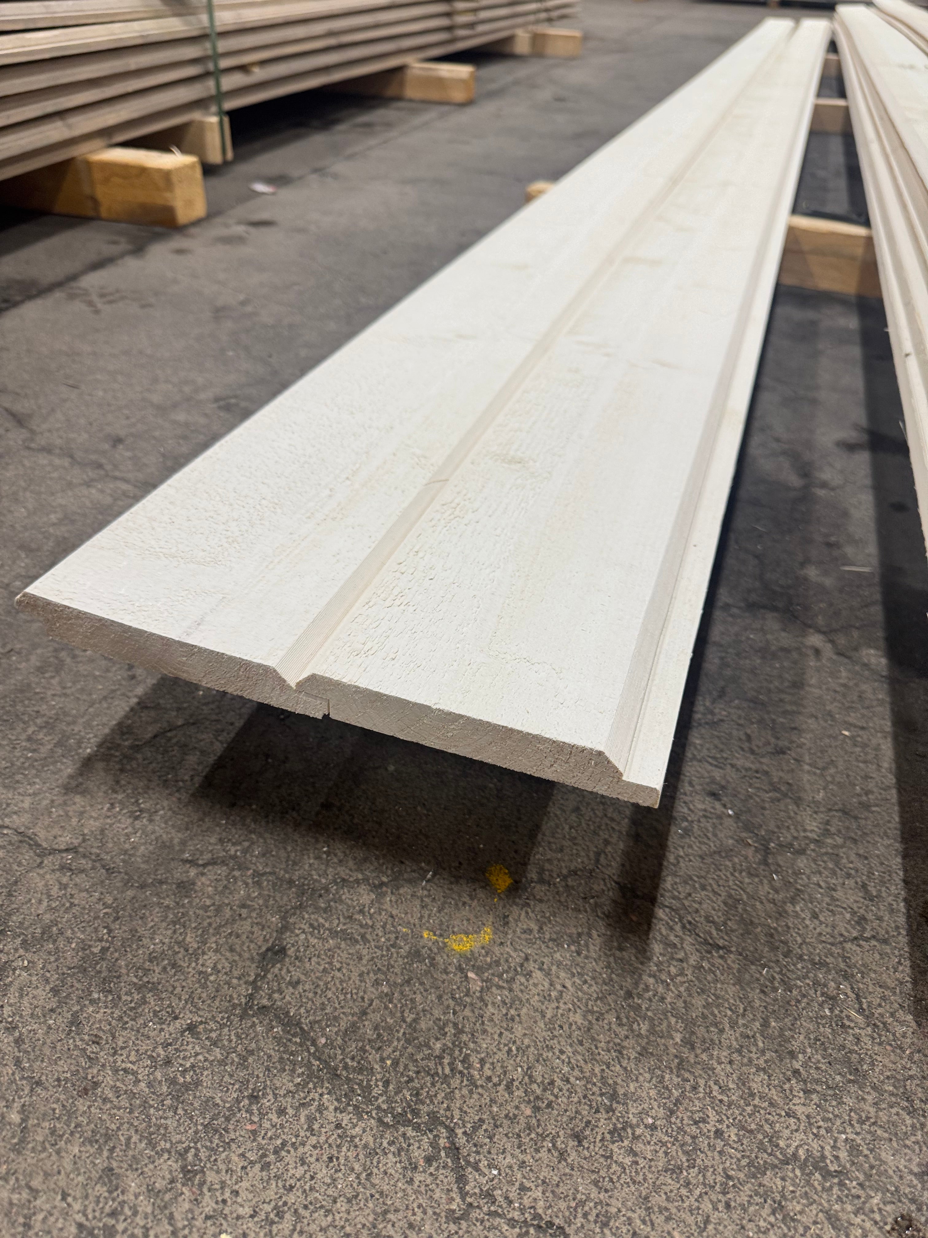 Paket Ytterpanel Dubbelfas 22x145mm – 13 st (5,40 m, Vit Alkydoljefärg)