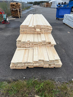 Parti Finsågade Brädor 22x120 mm – 3.60-4.80m (Andra sortering)