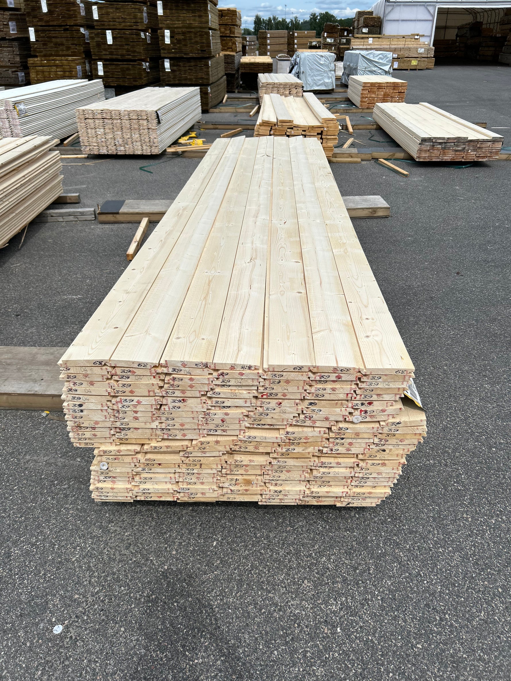 Paket Dubbelfas Halvspont 22x145mm 3,90m 175st Obehandlad