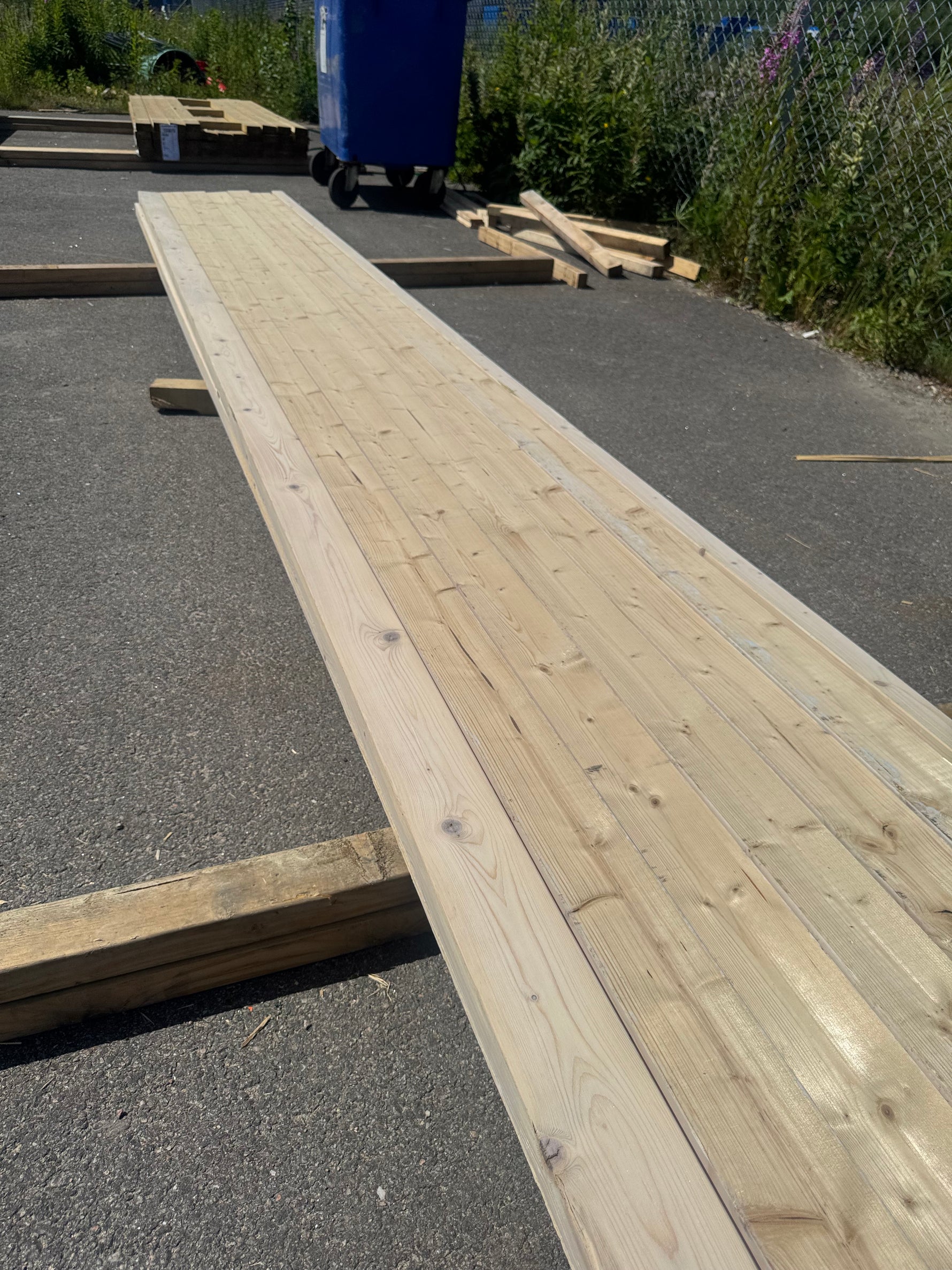 Paket Hyvlat Virke 45x95 mm, 13 st 4,80 m Vitlaserat