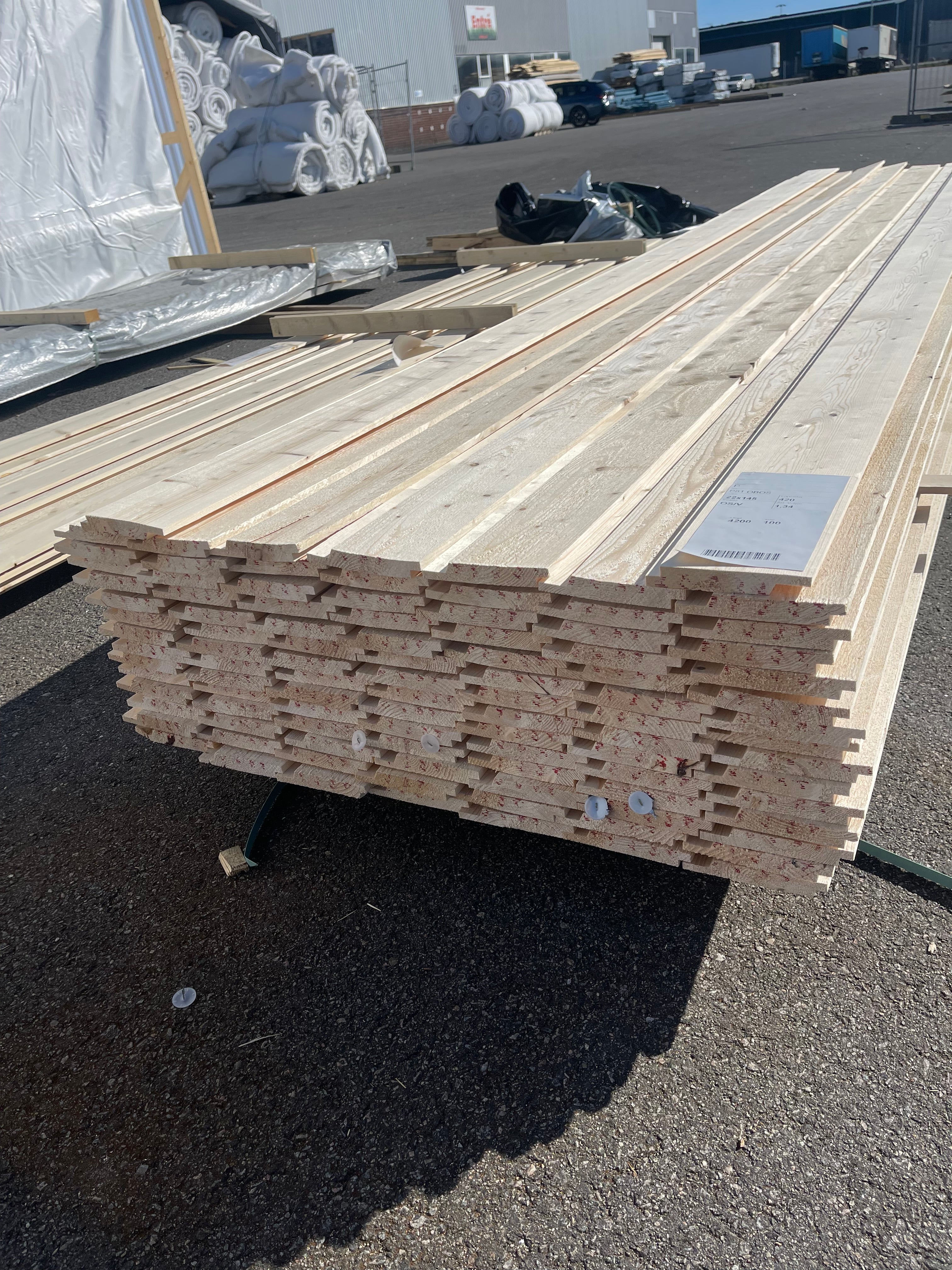 Paket Ytterpanel 22x145 mm – 4,20 m – 100 st