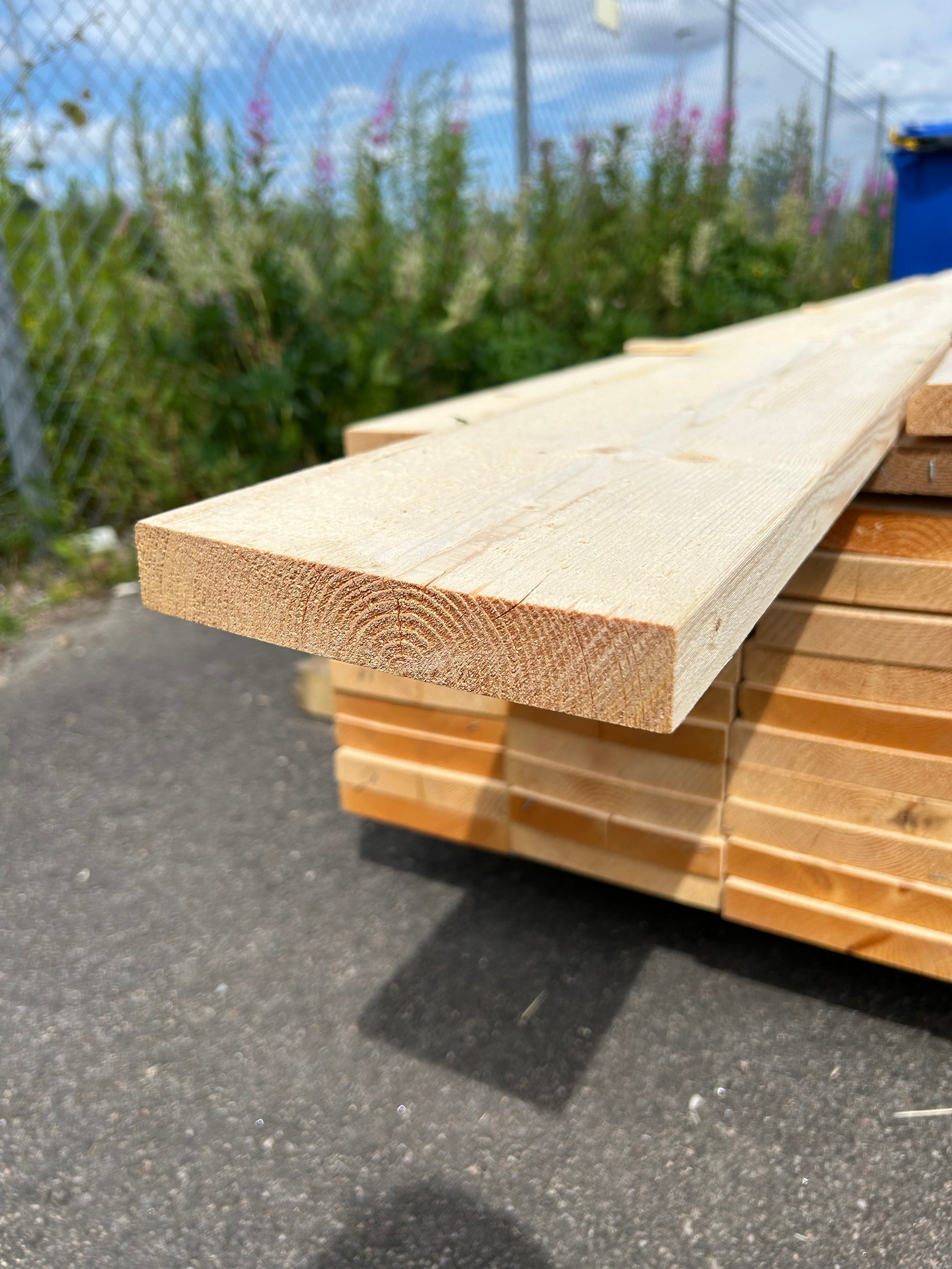 Paket Finsågade Brädor 28x170mm 3.60m- 69st Obehandlade