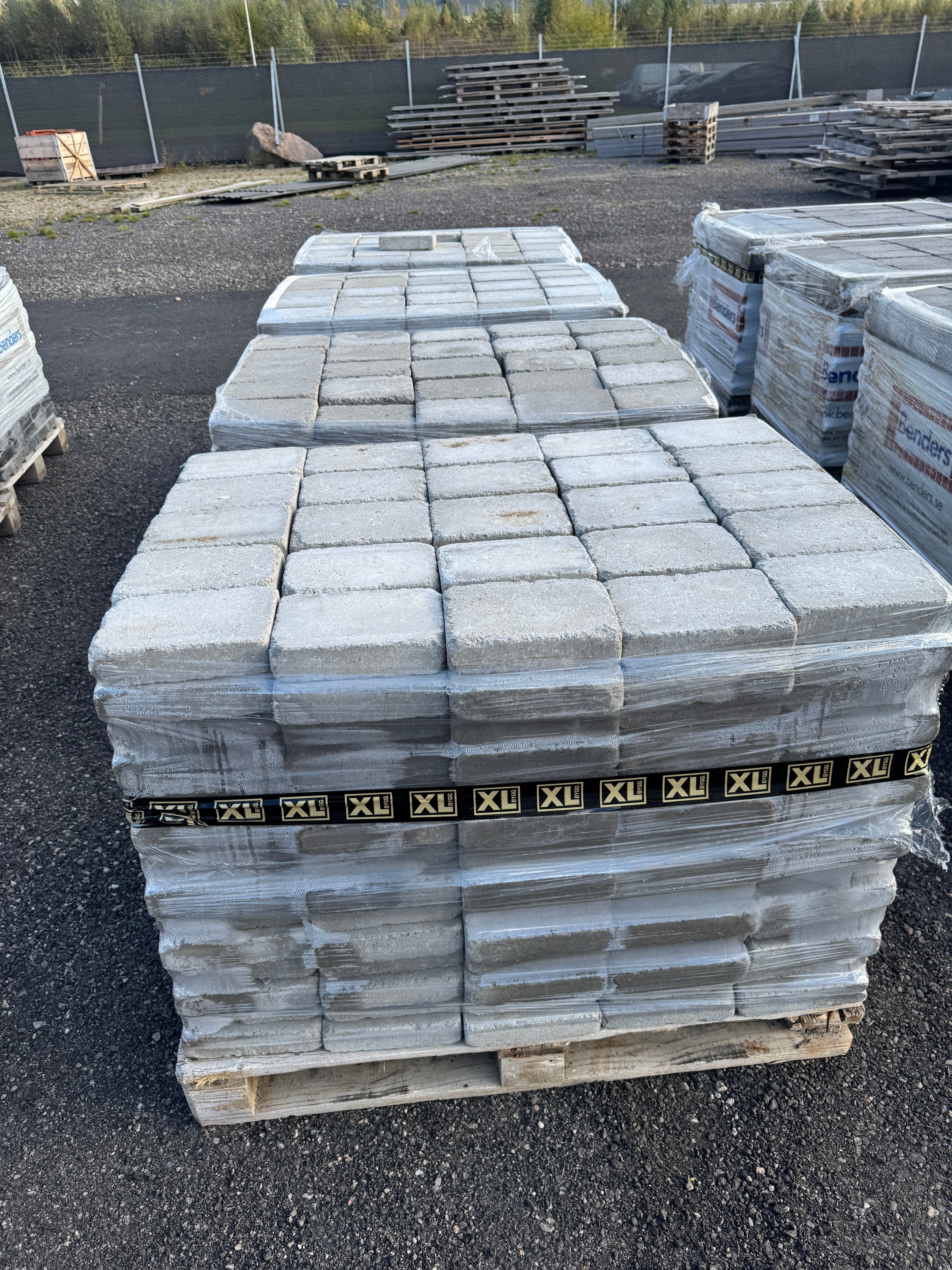 4 pall Marksten Labyrint Antik Hel 210x140x50mm Grå