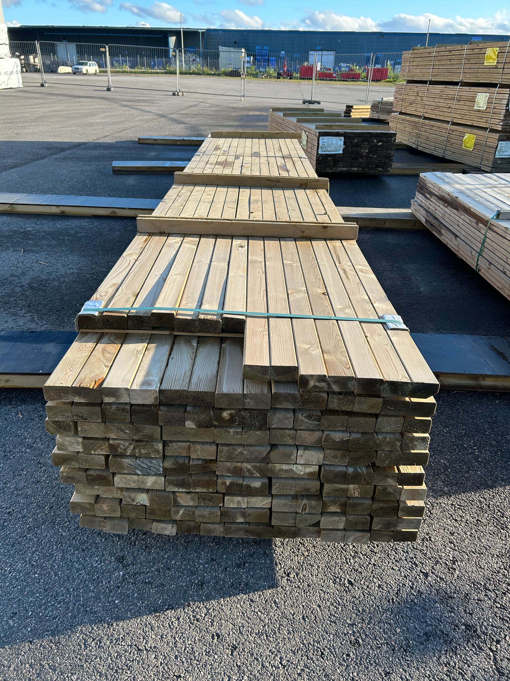 Paket Tryckimpregnerade Reglar 45x70mm, 140st 5.40m