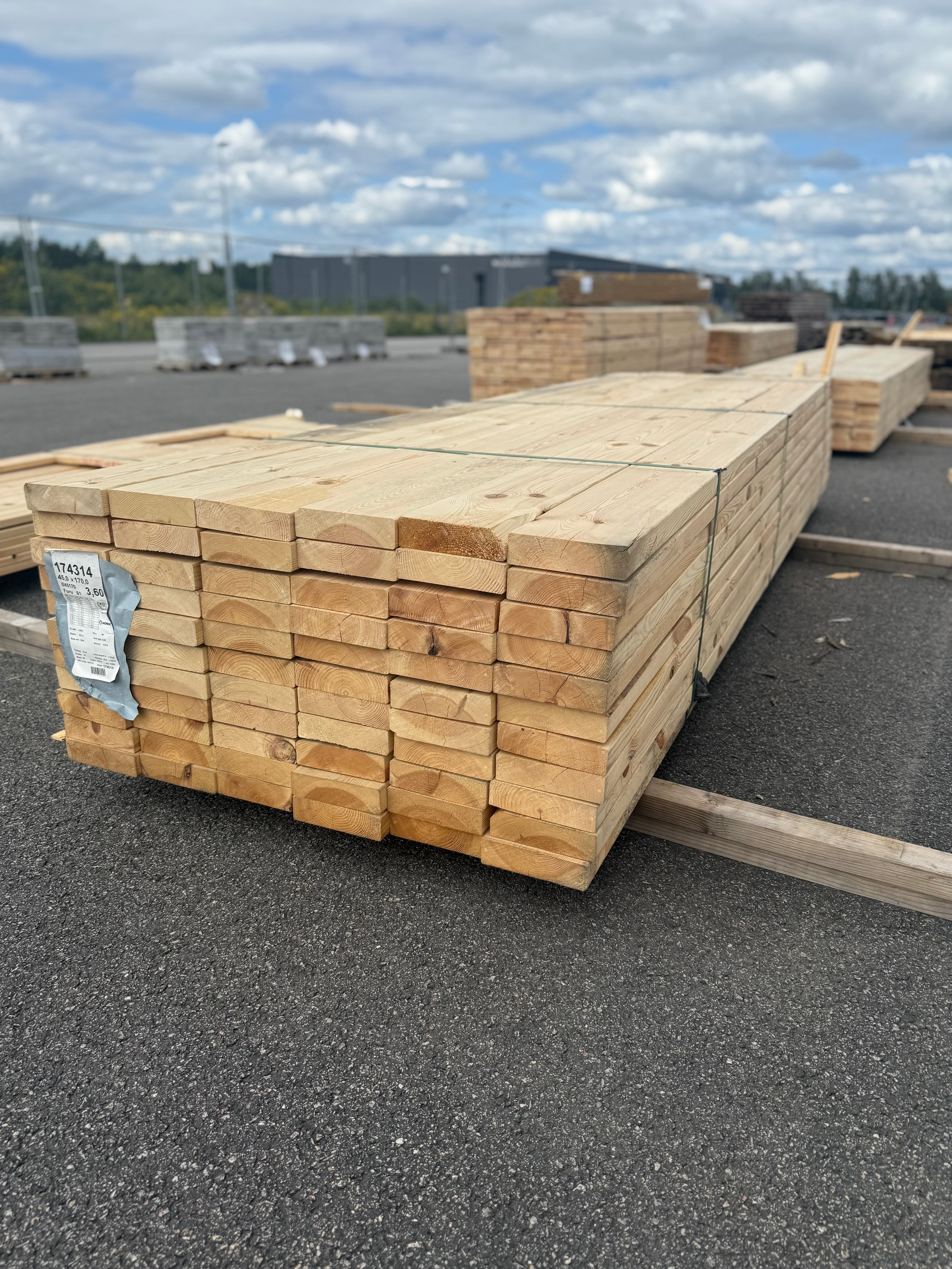 Paket Reglar 45x170mm 3.60m 66st