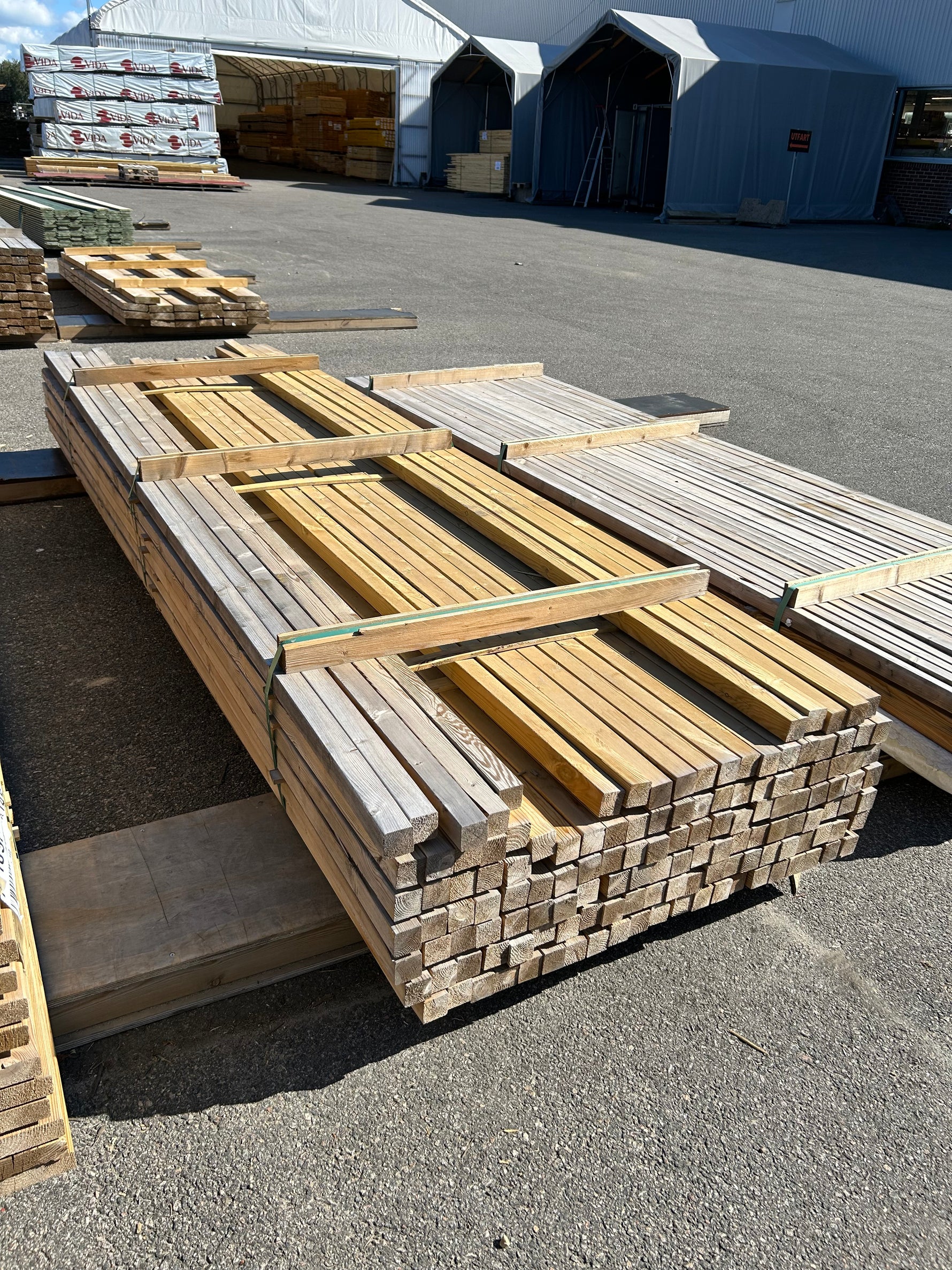 Paket Tryckimpregnerade Reglar 45x45mm 3,60m 139st- Väderbitet