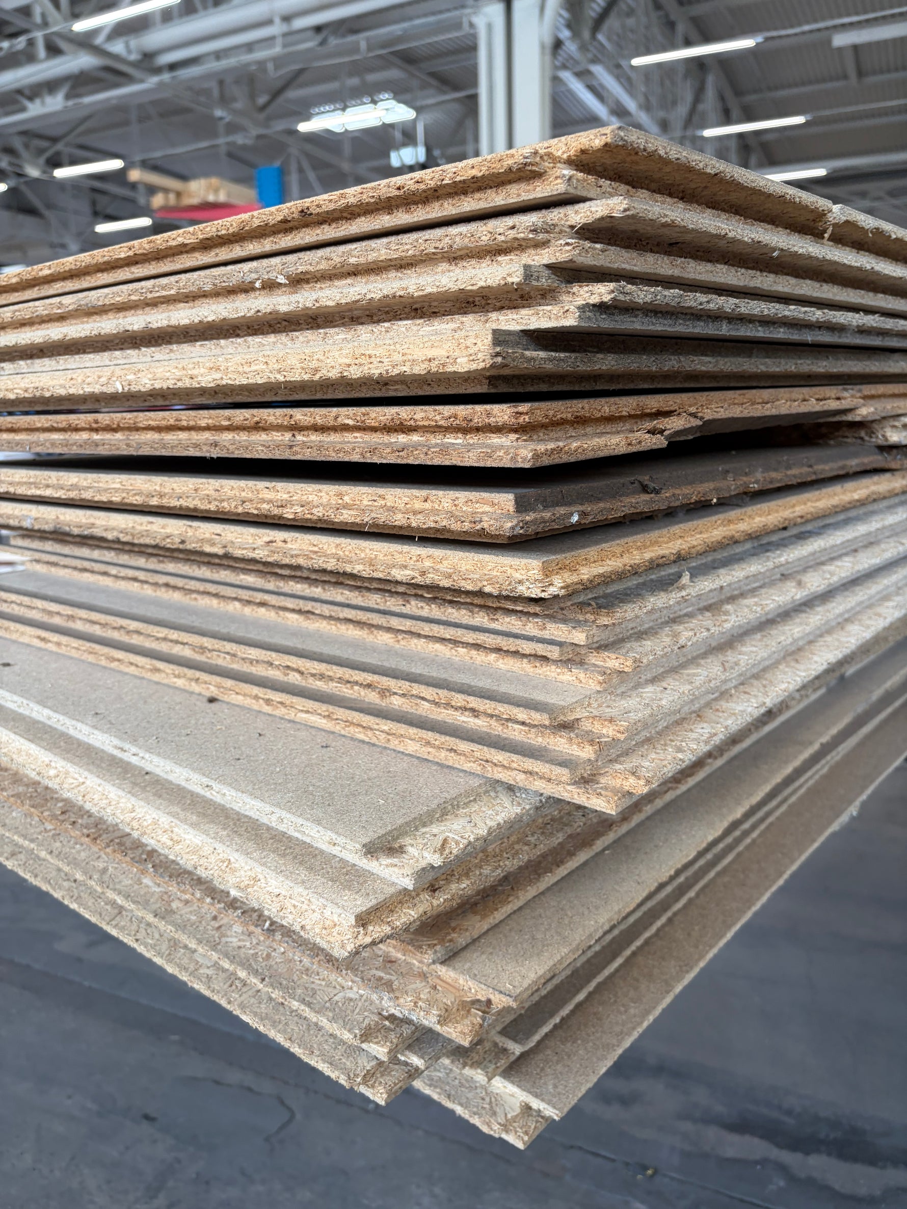 Parti Golvspånskivor 22x620x2420mm, Utsorterade – 24st