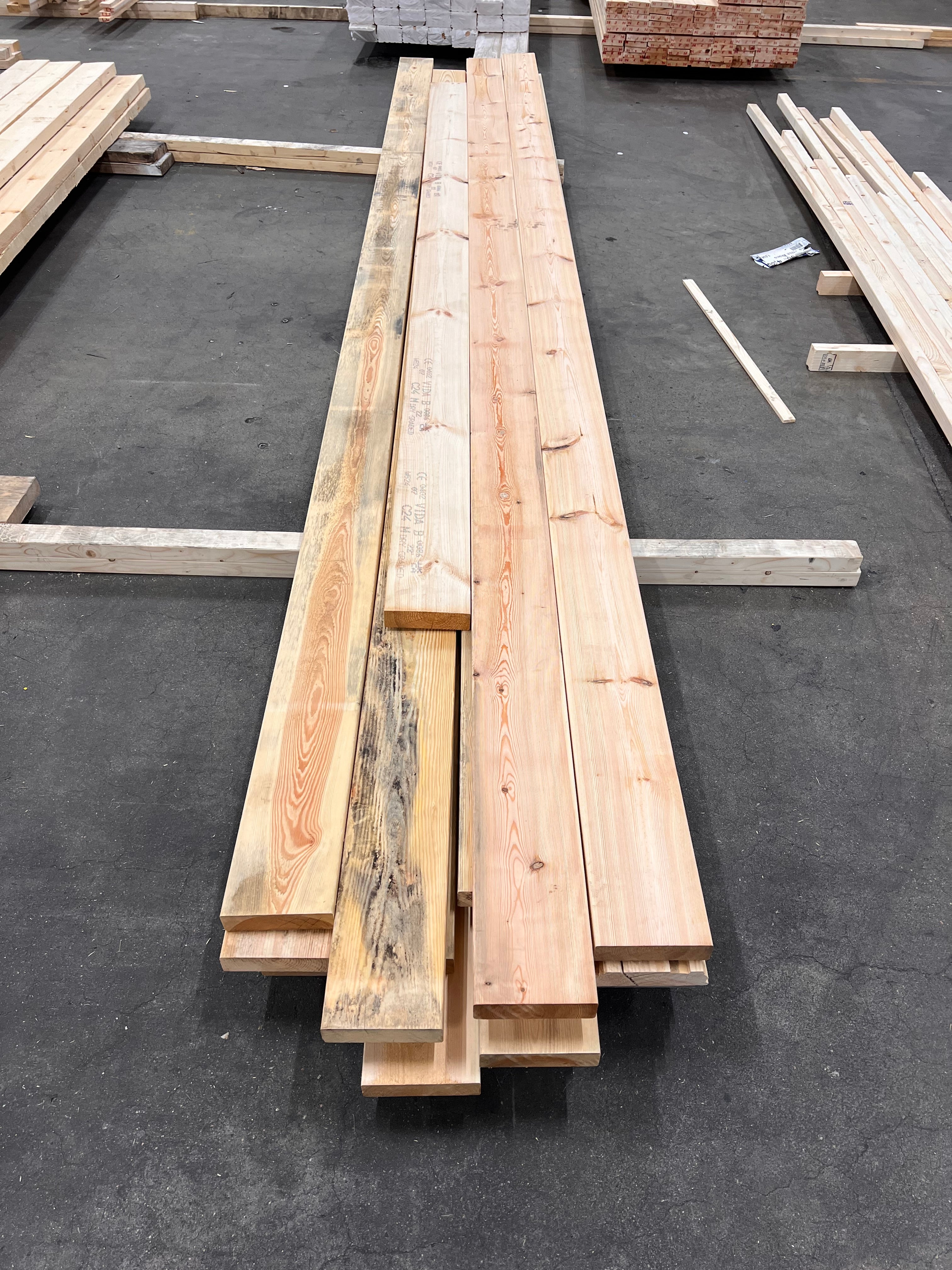 Paket Reglar 45x170mm- 15st (3,60 - 4,80m) Utsorterade