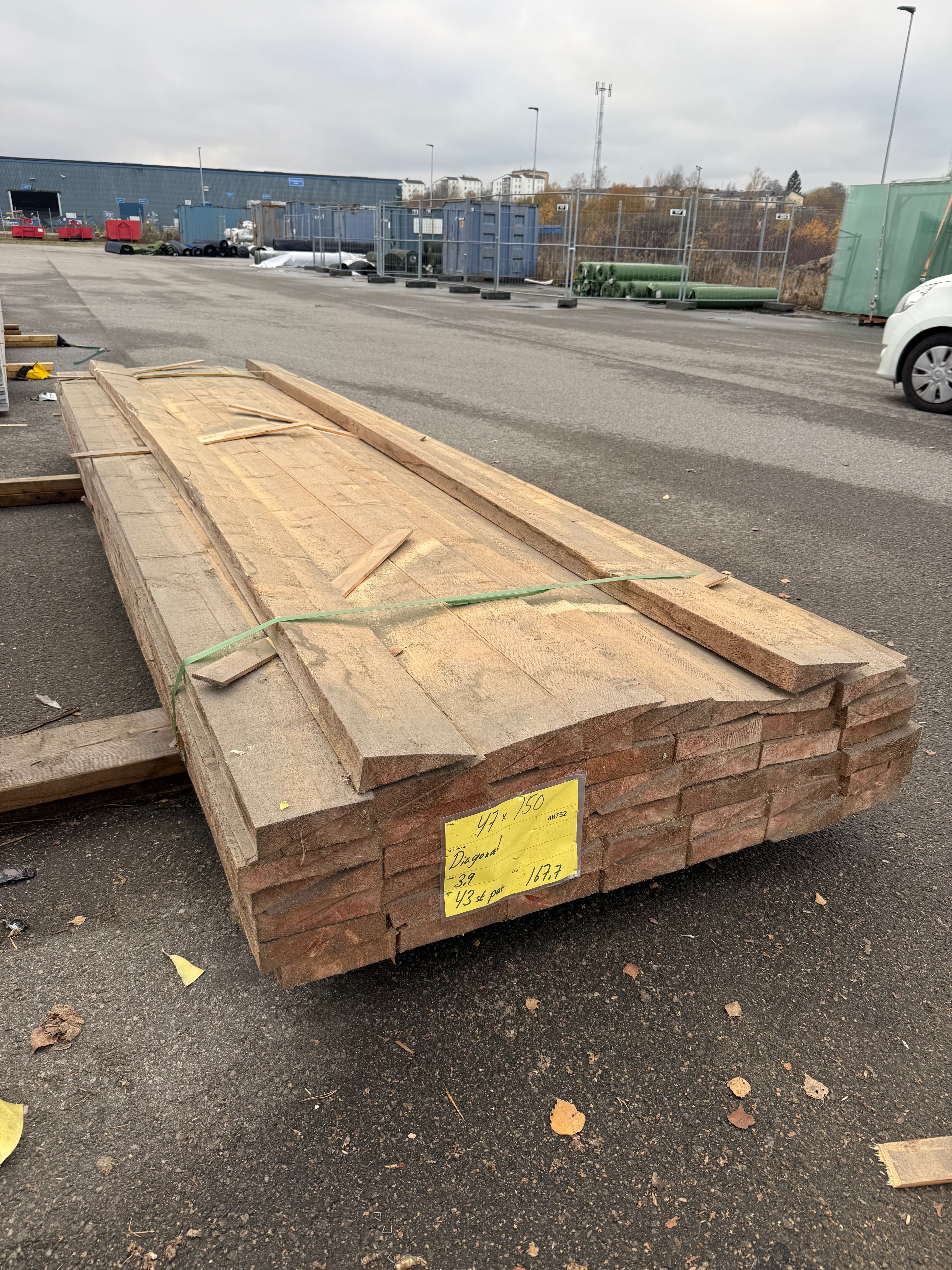 Paket Reglar 47x150mm – 85 st (3,90 m, Gran, Snedkapade)